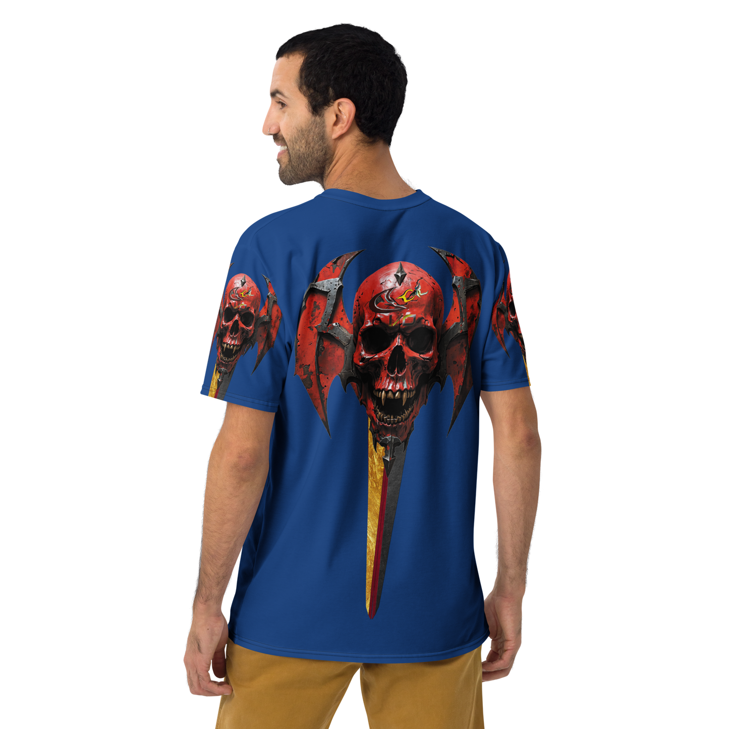 GCR I/O SKULL CREST BLUE T SHIRT