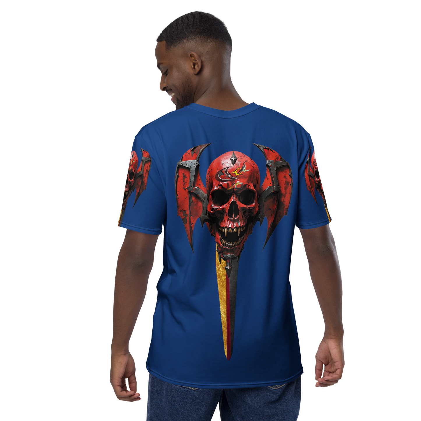 GCR I/O SKULL CREST BLUE T SHIRT