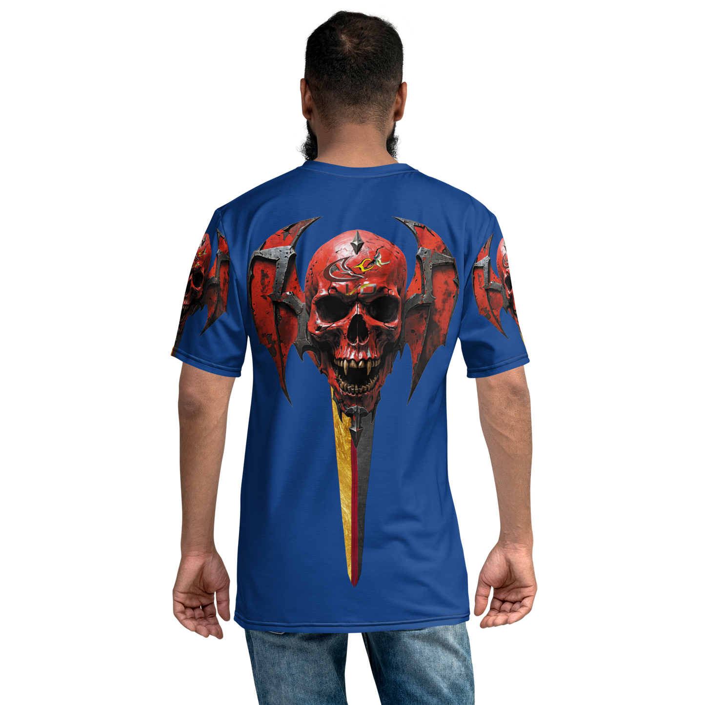 GCR I/O SKULL CREST BLUE T SHIRT
