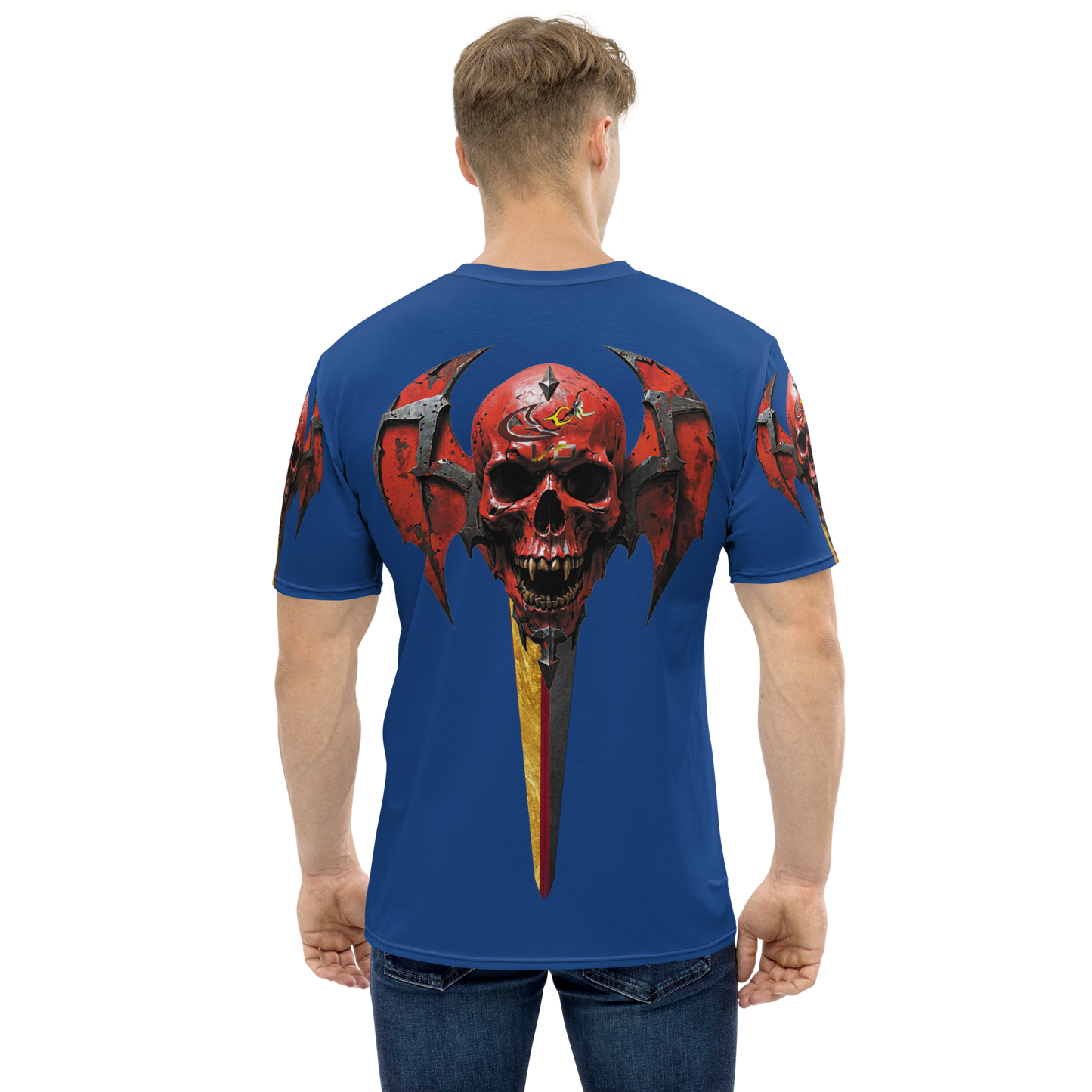 GCR I/O SKULL CREST BLUE T SHIRT