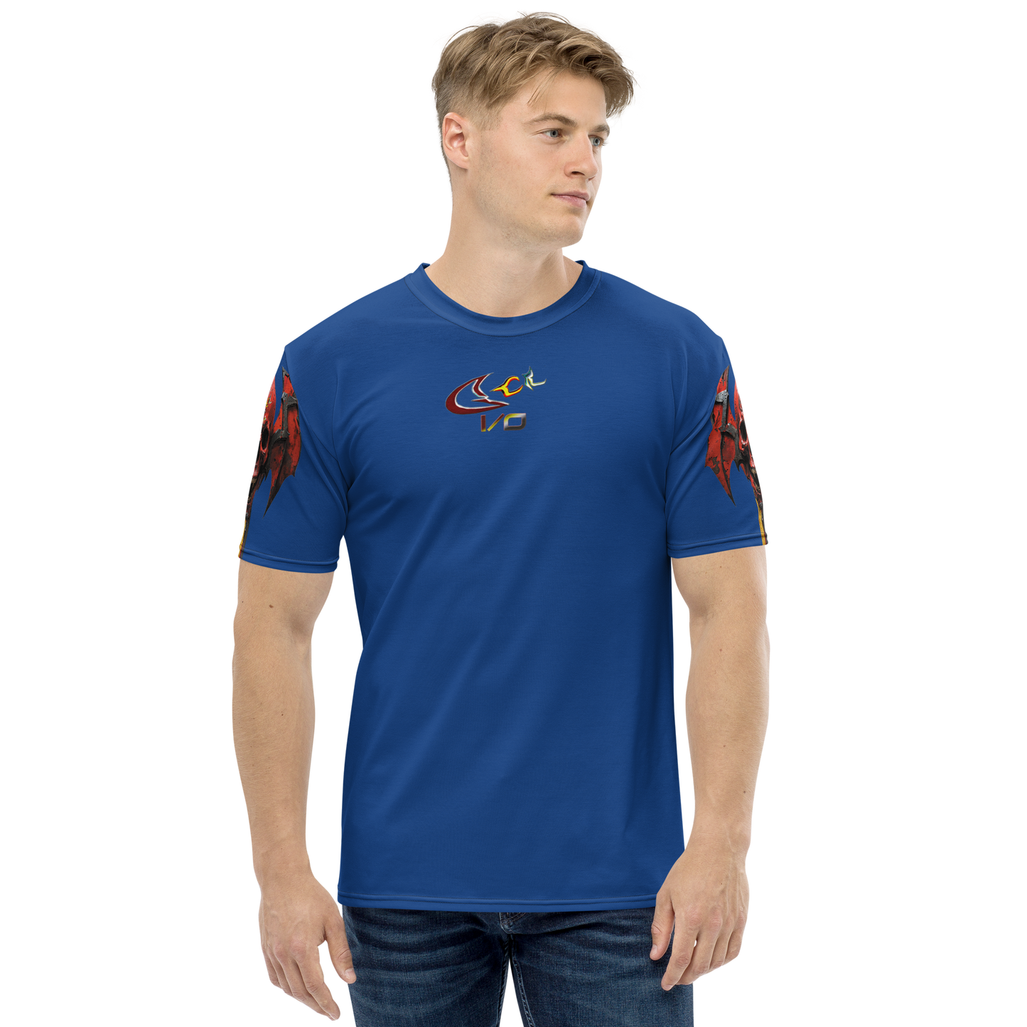 GCR I/O SKULL CREST BLUE T SHIRT