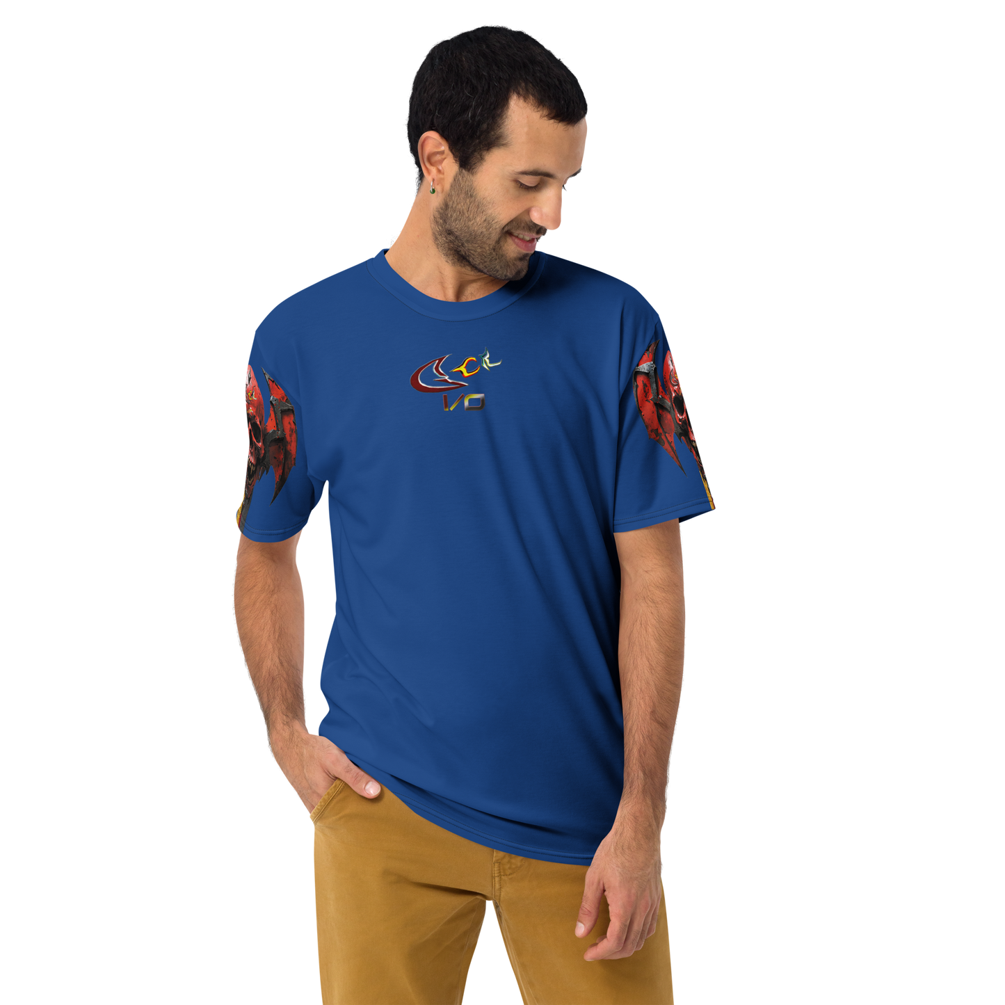 GCR I/O SKULL CREST BLUE T SHIRT