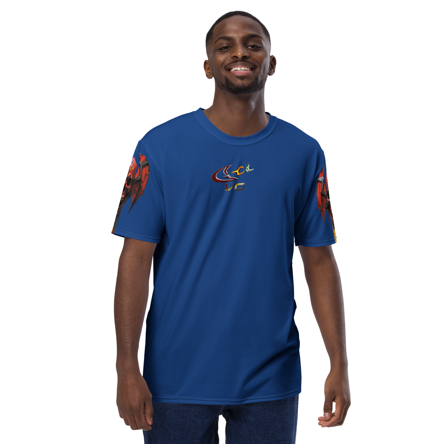 GCR I/O SKULL CREST BLUE T SHIRT