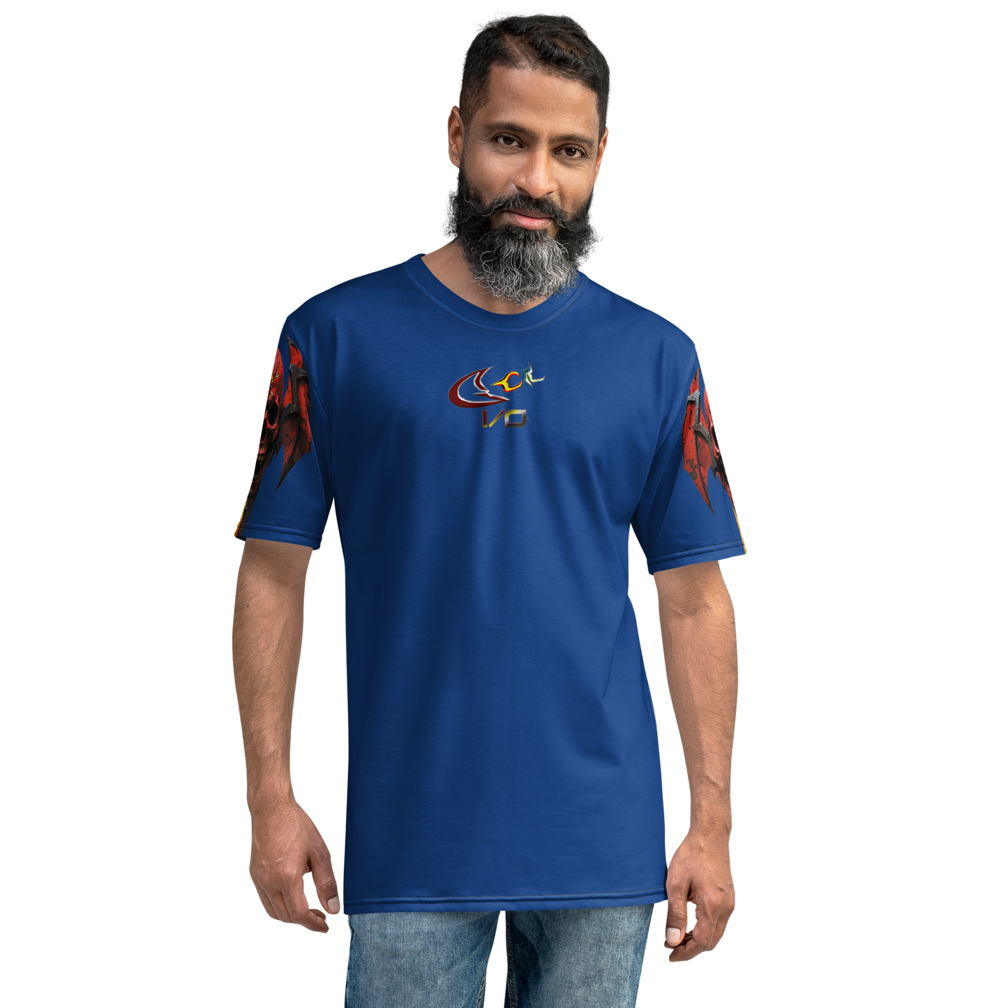 GCR I/O SKULL CREST BLUE T SHIRT