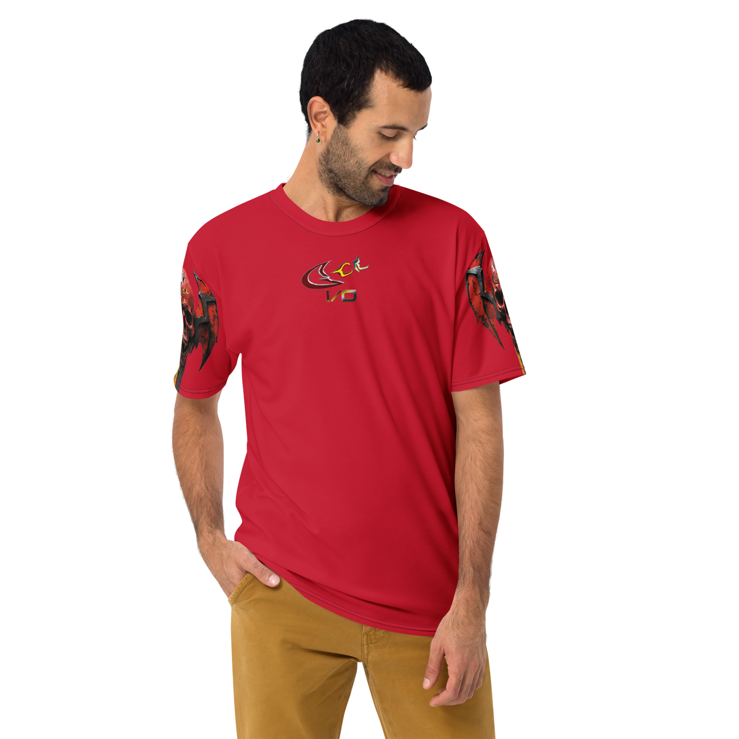 GCR I/O SKULL CREST RED T SHIRT