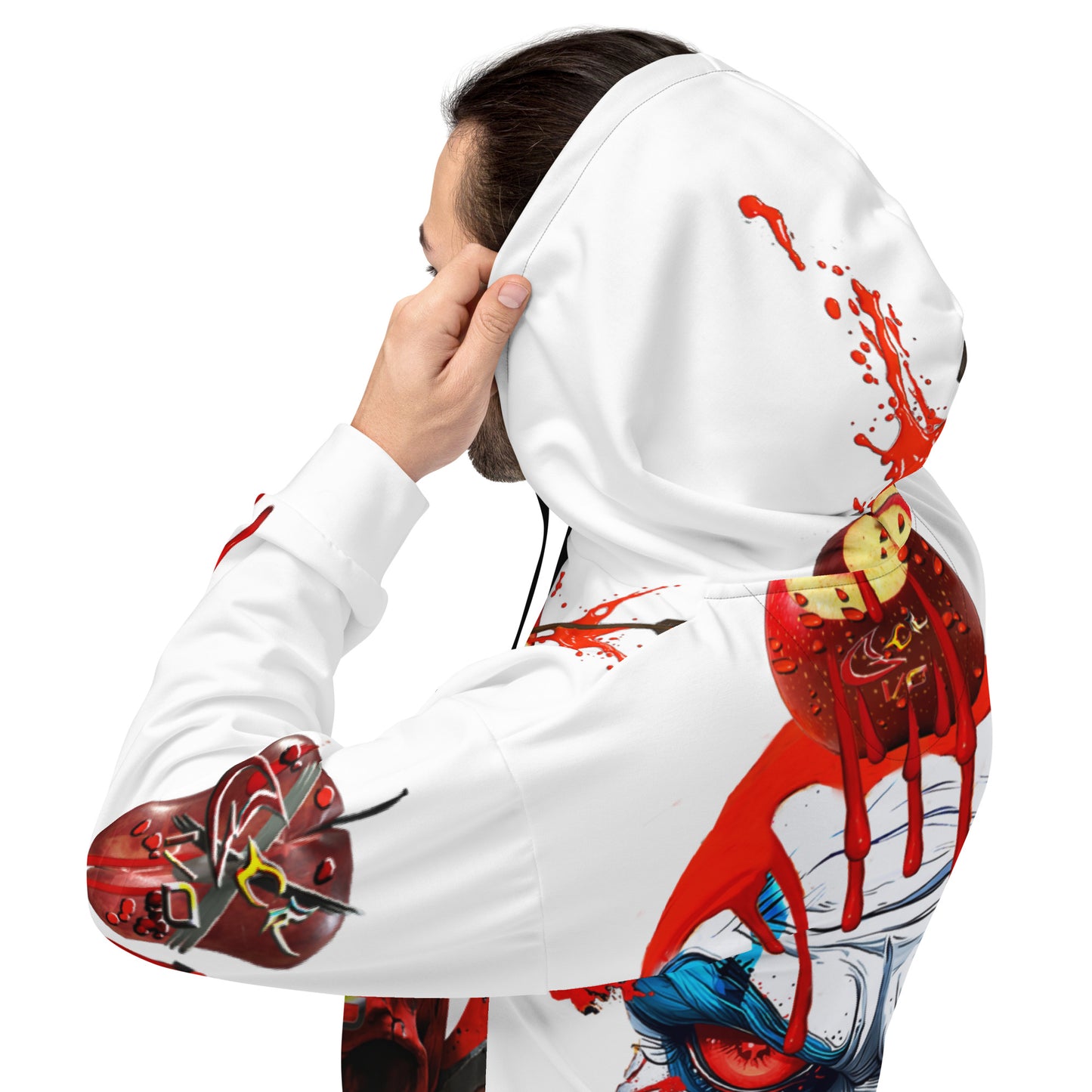 GCR I/O ROTTEN CLOWN WHITE HOODIE