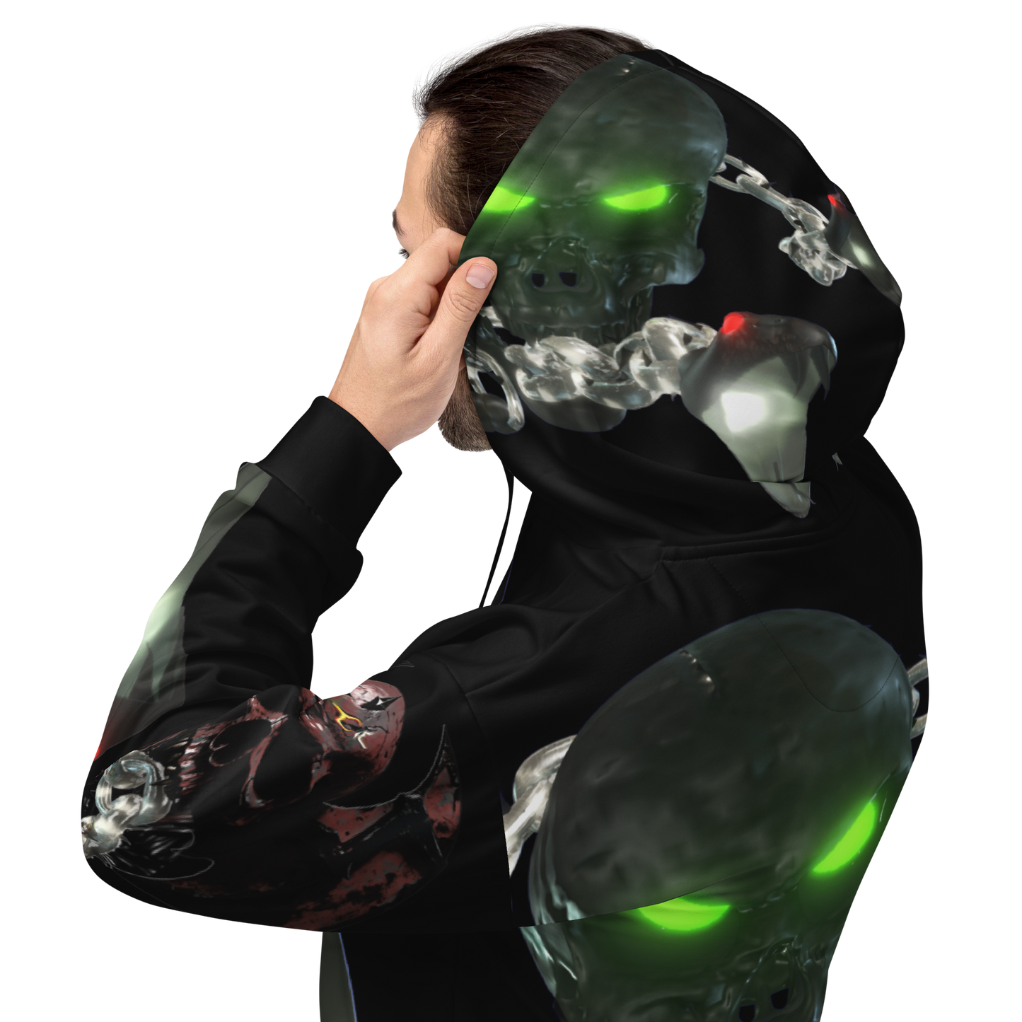 GCR I/O RATLIN CHAINS BLACK HOODIE