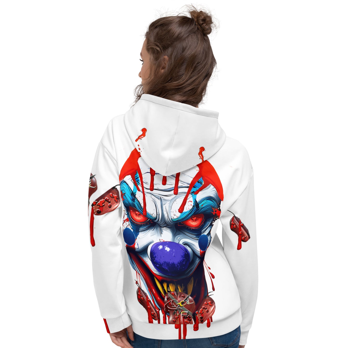 GCR I/O ROTTEN CLOWN WHITE HOODIE