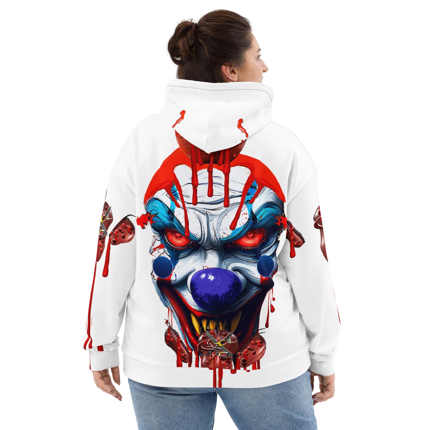 GCR I/O ROTTEN CLOWN WHITE HOODIE