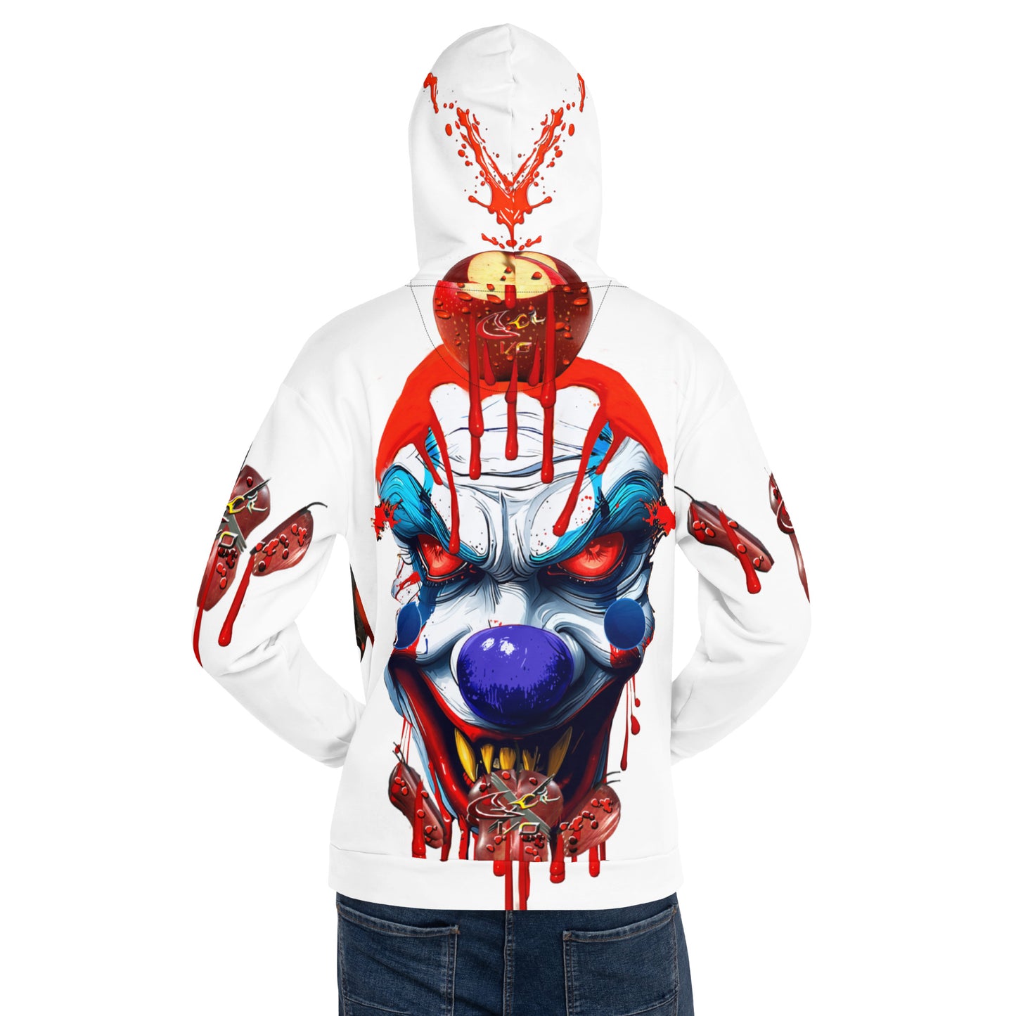GCR I/O ROTTEN CLOWN WHITE HOODIE