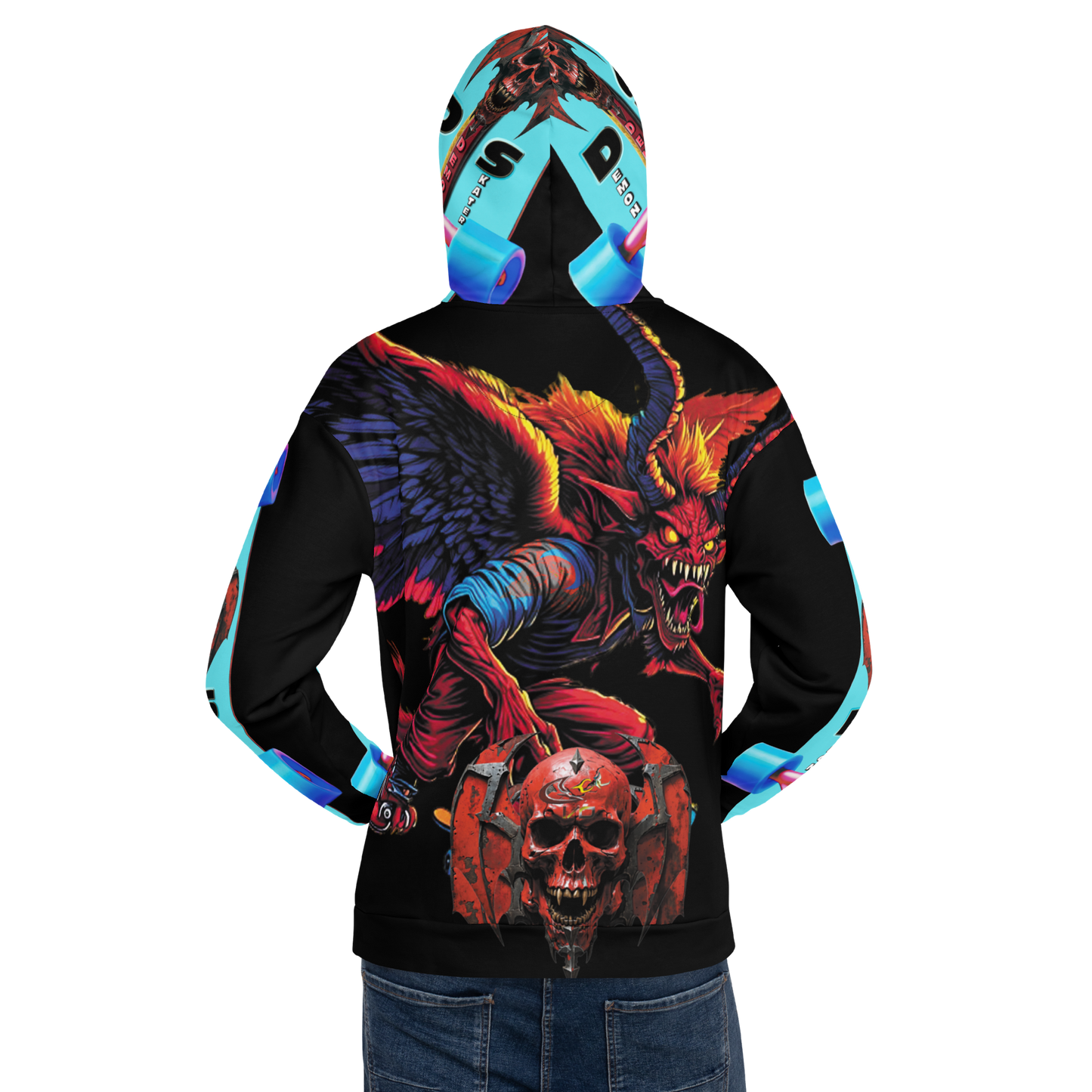 GCR - DEMON SKATER BLACK HOODIE