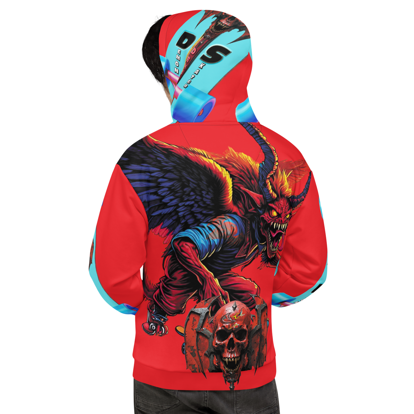 GCR I/O DEMON SKATER RED HOODIE