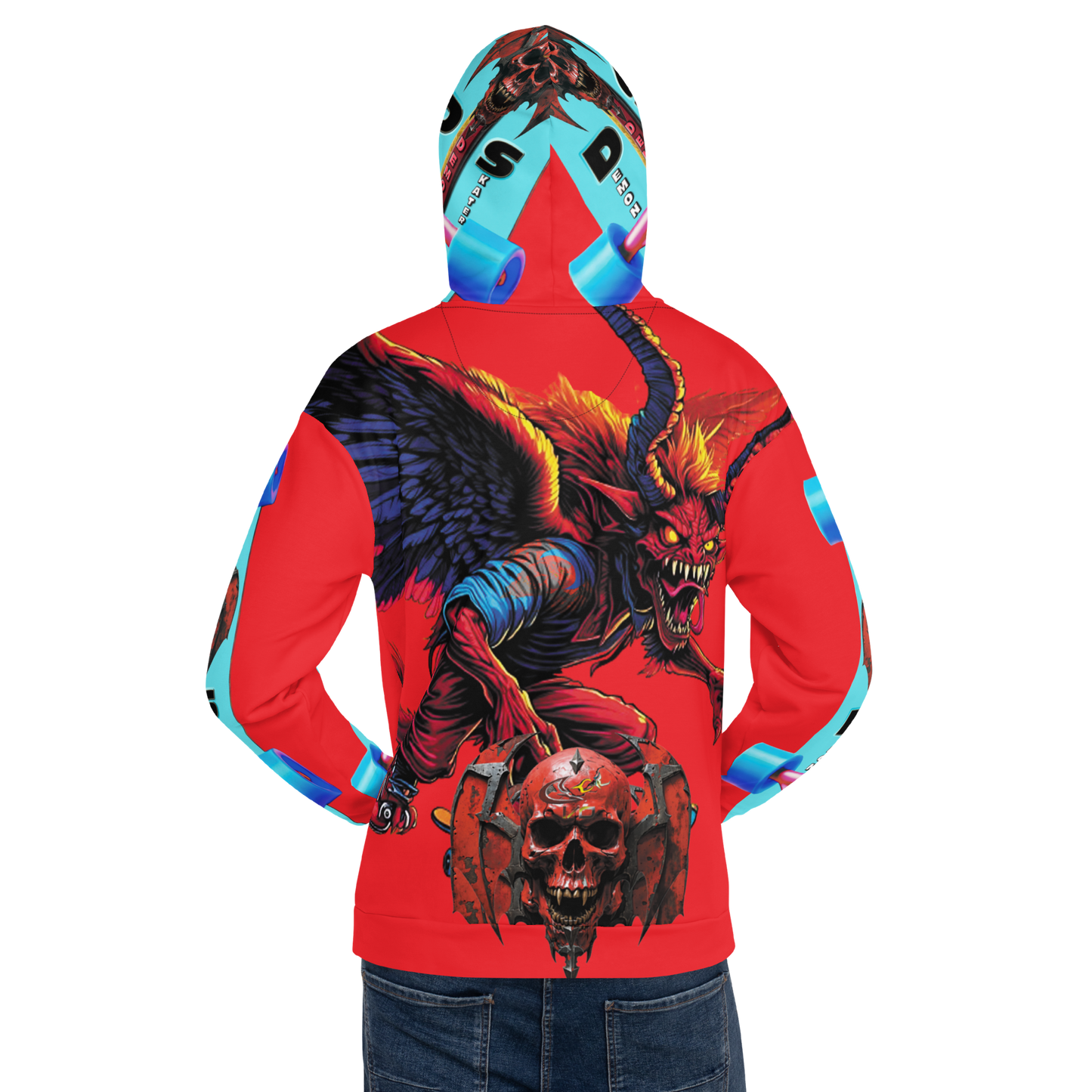 GCR I/O DEMON SKATER RED HOODIE