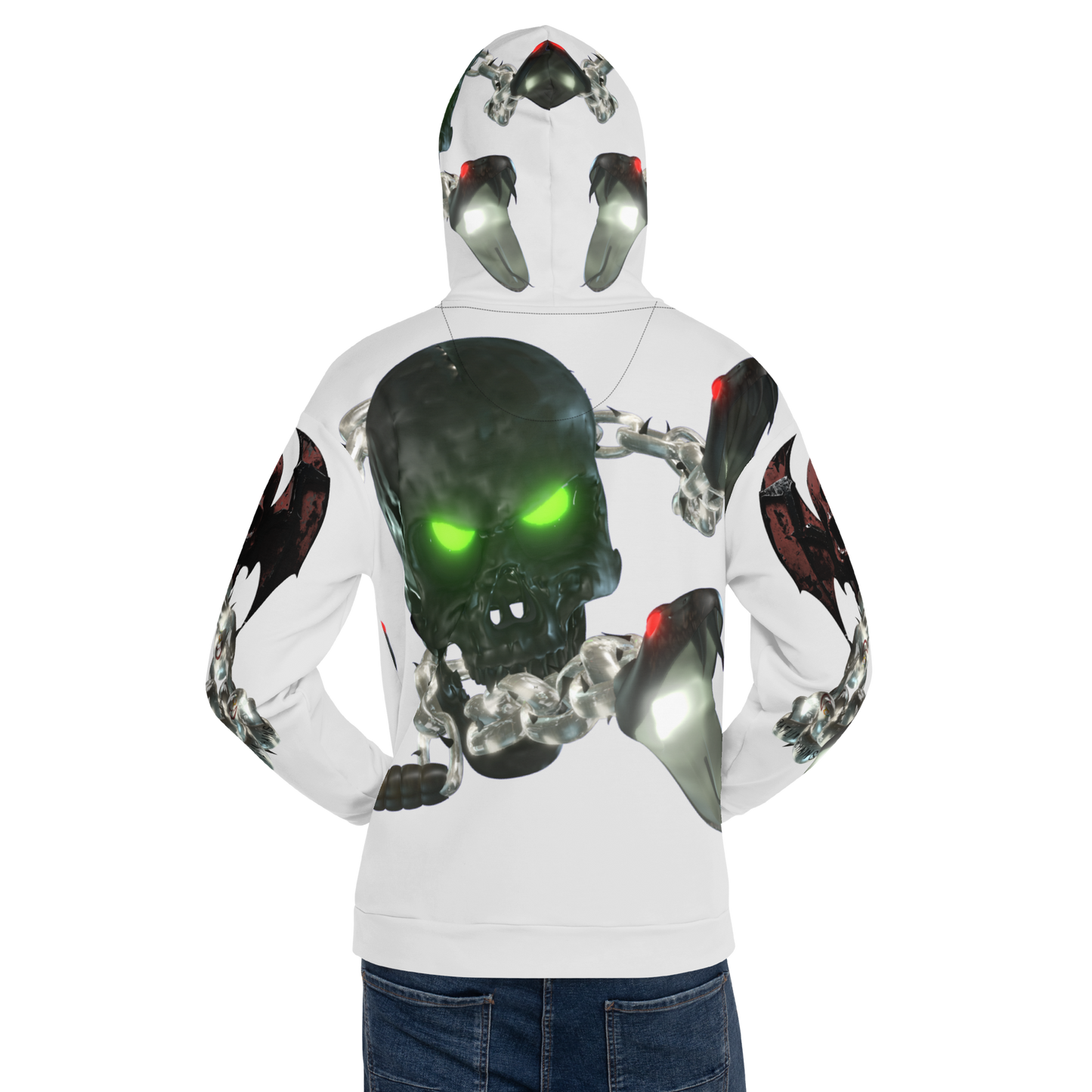 GCR - RATLIN CHAINS WHITE CHROME HOODIE