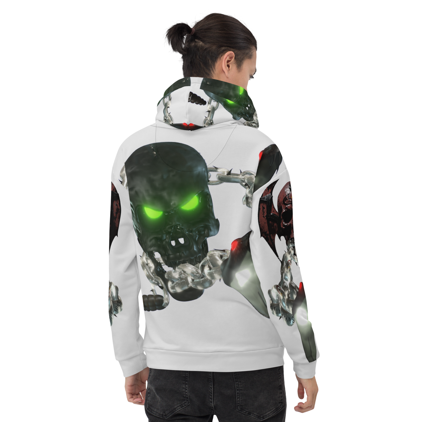 GCR - RATLIN CHAINS WHITE CHROME HOODIE