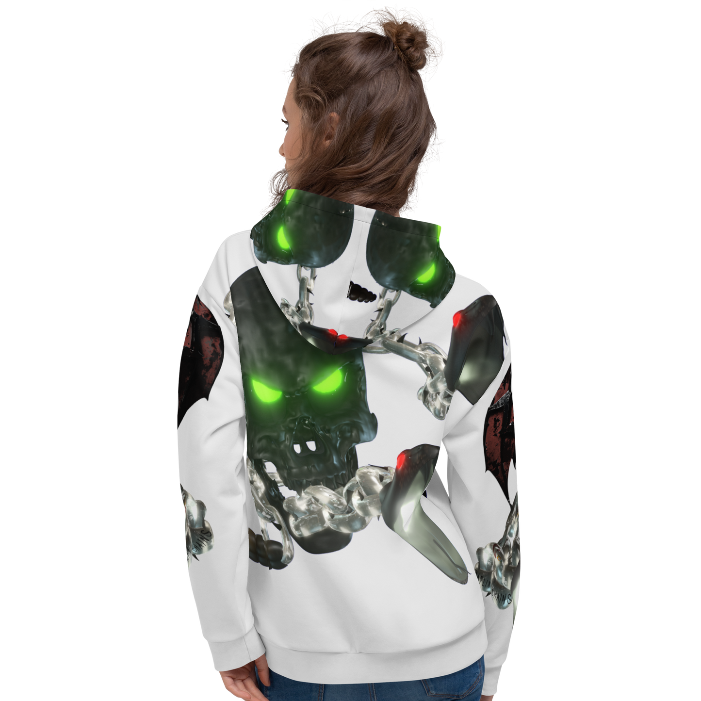 GCR - RATLIN CHAINS WHITE CHROME HOODIE