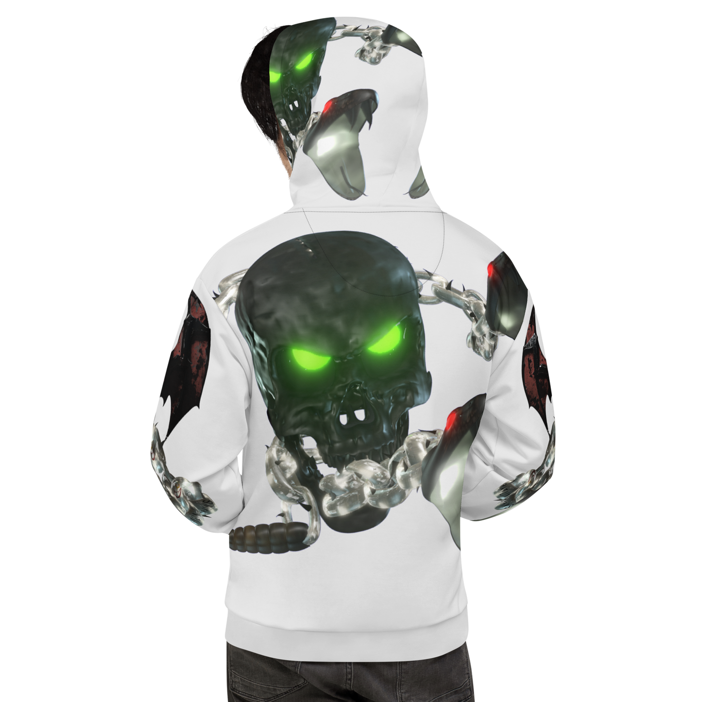 GCR - RATLIN CHAINS WHITE CHROME HOODIE