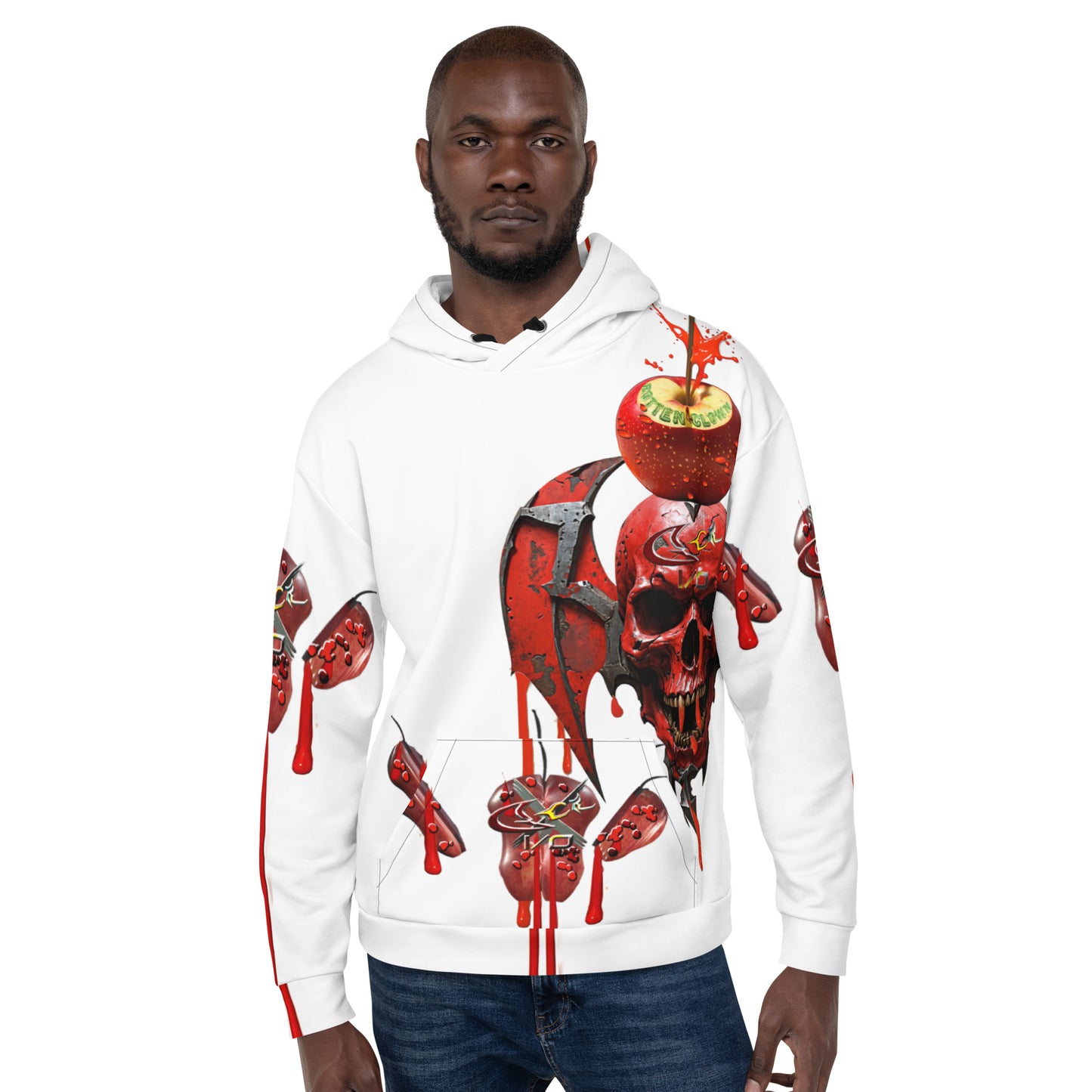 GCR I/O ROTTEN CLOWN WHITE HOODIE