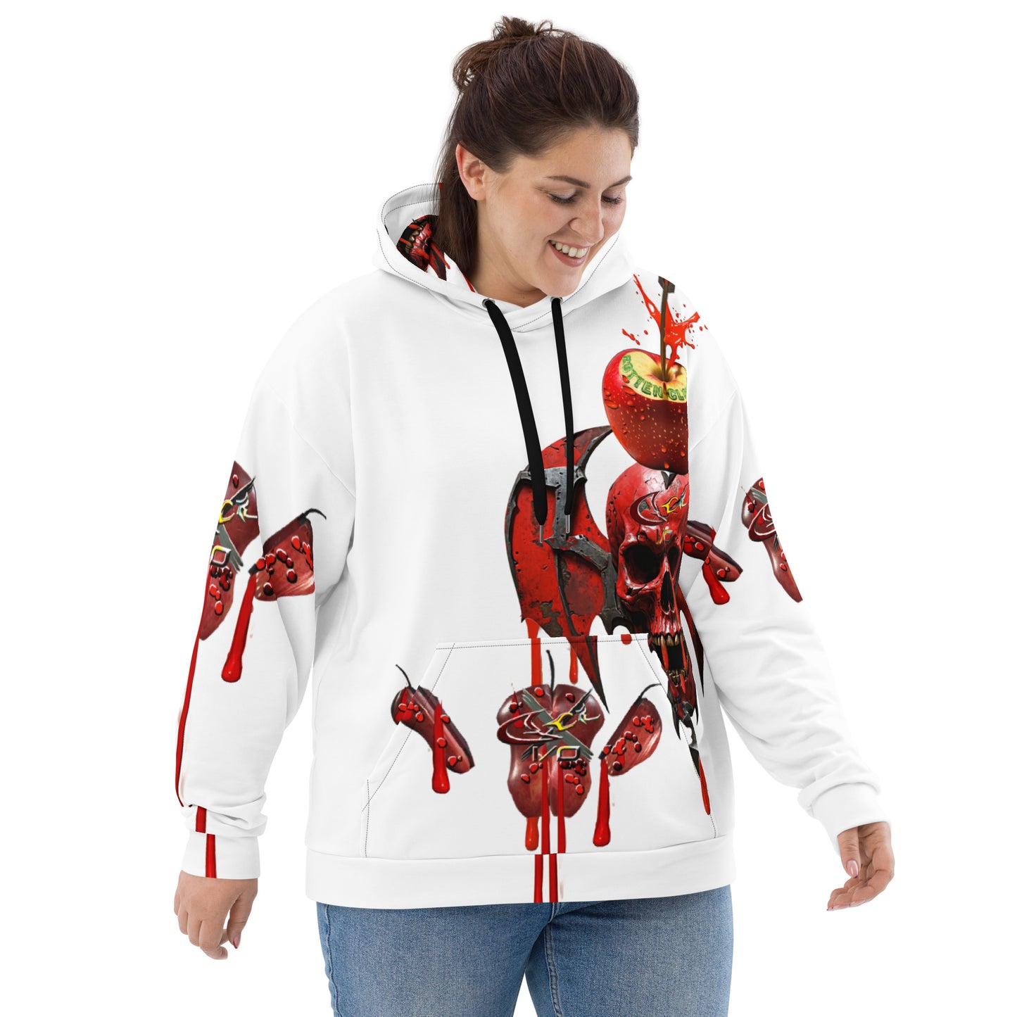 GCR I/O ROTTEN CLOWN WHITE HOODIE