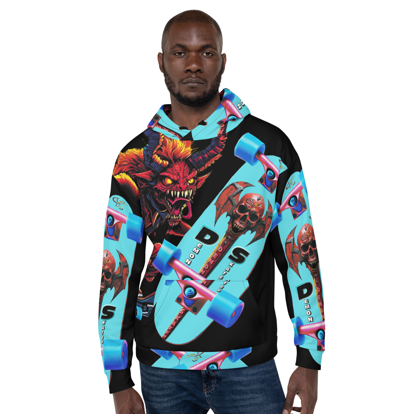 GCR - DEMON SKATER BLACK HOODIE