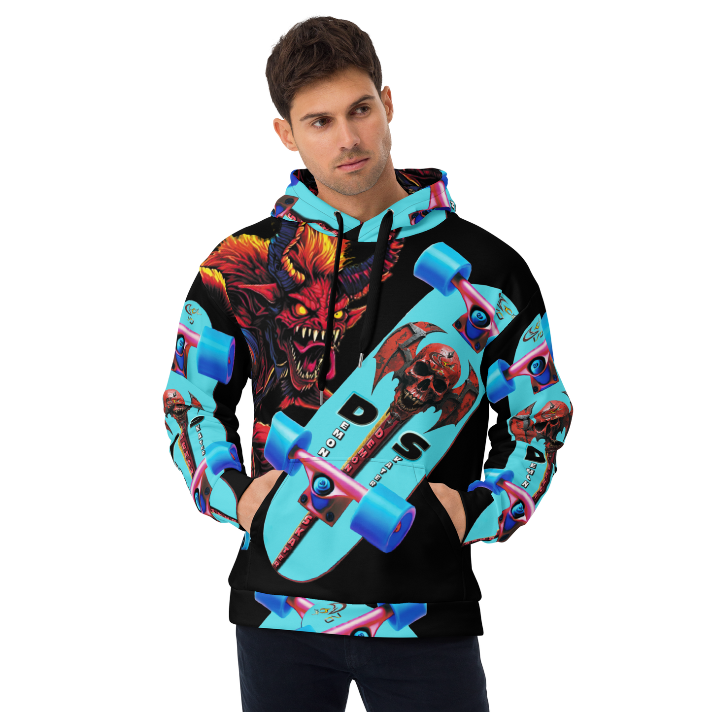 GCR - DEMON SKATER BLACK HOODIE