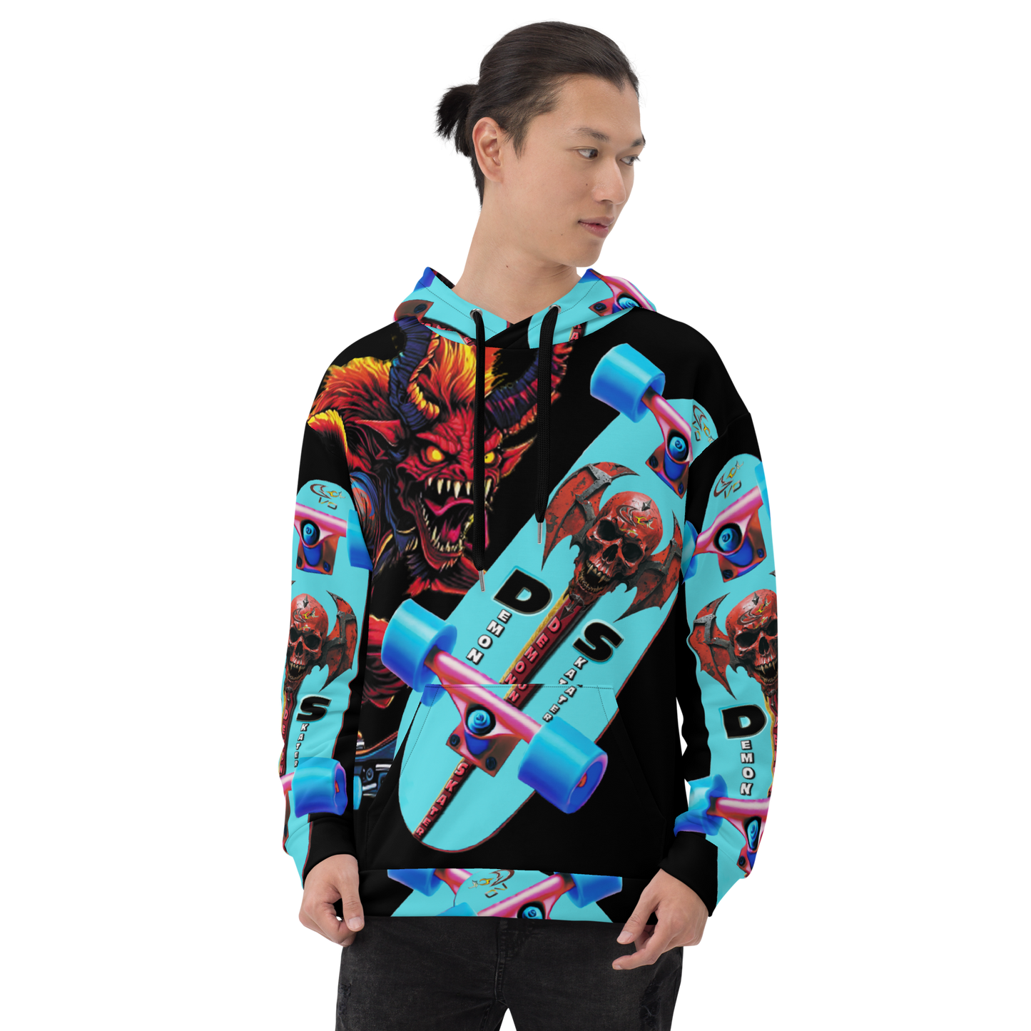 GCR - DEMON SKATER BLACK HOODIE