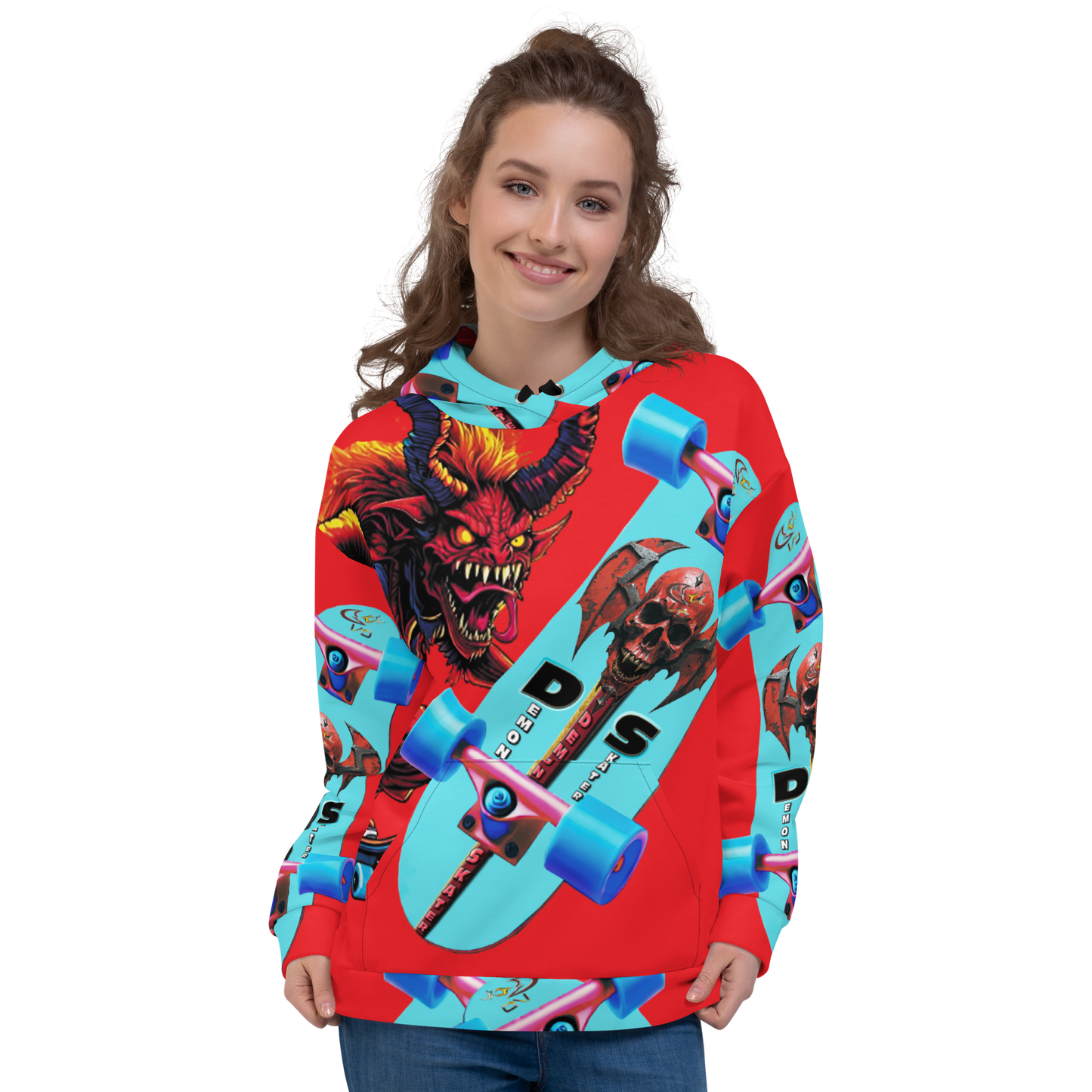GCR I/O DEMON SKATER RED HOODIE