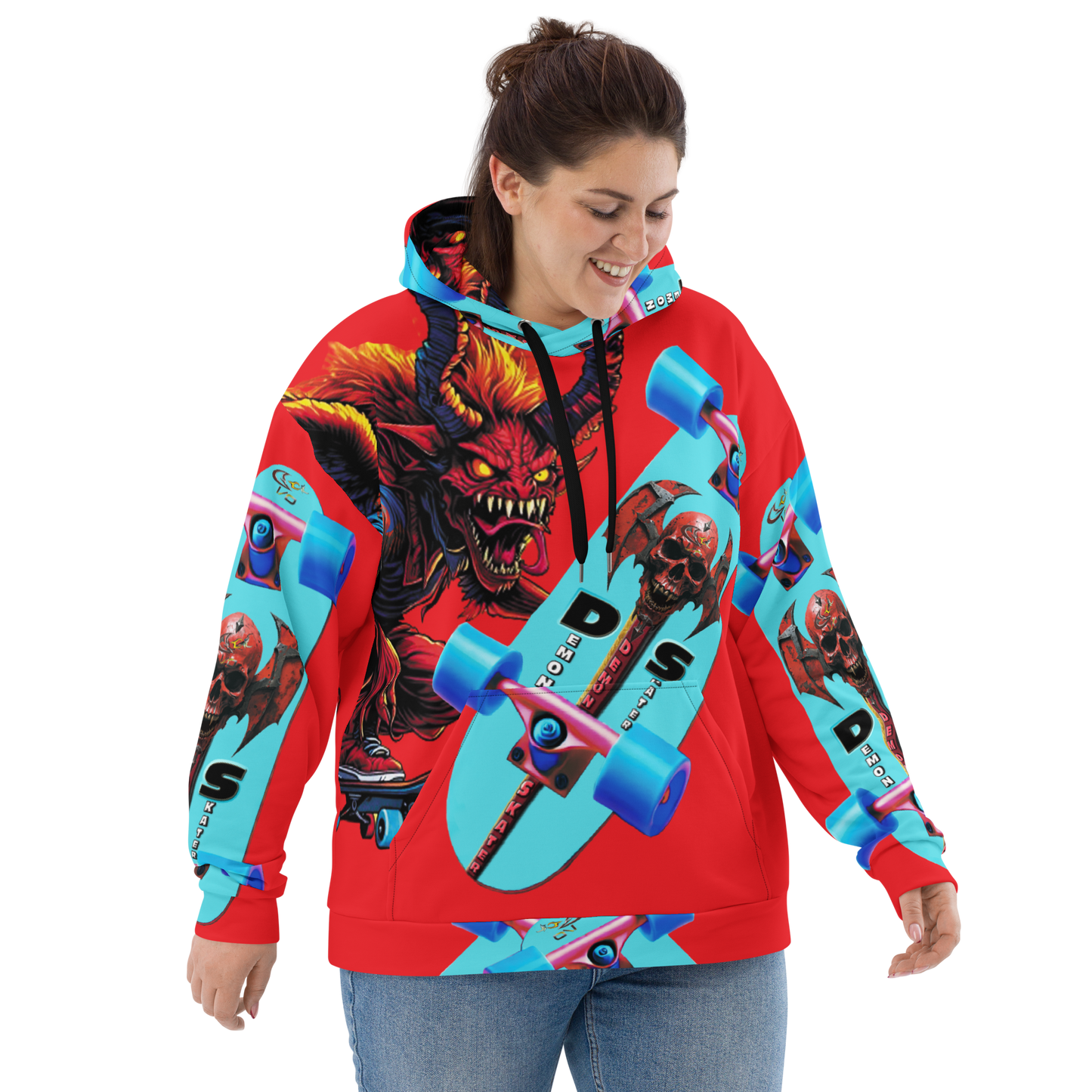 GCR I/O DEMON SKATER RED HOODIE