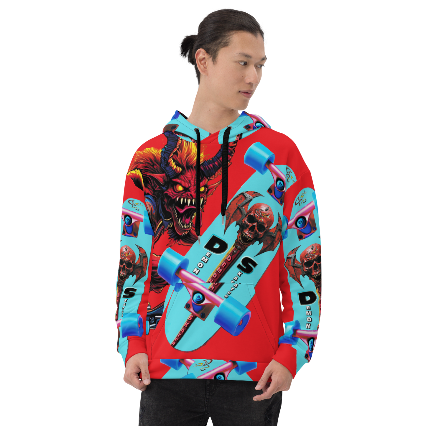 GCR I/O DEMON SKATER RED HOODIE