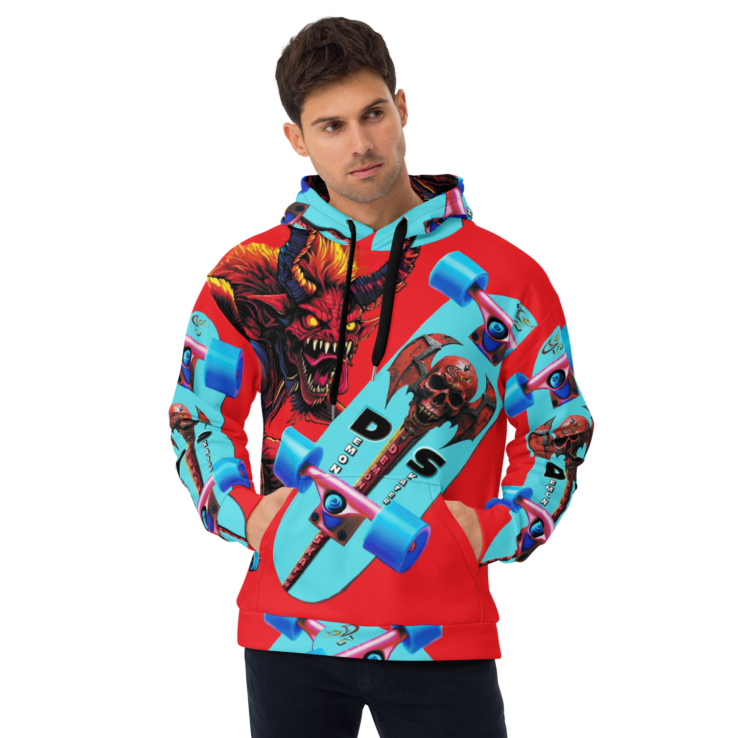 GCR I/O DEMON SKATER RED HOODIE