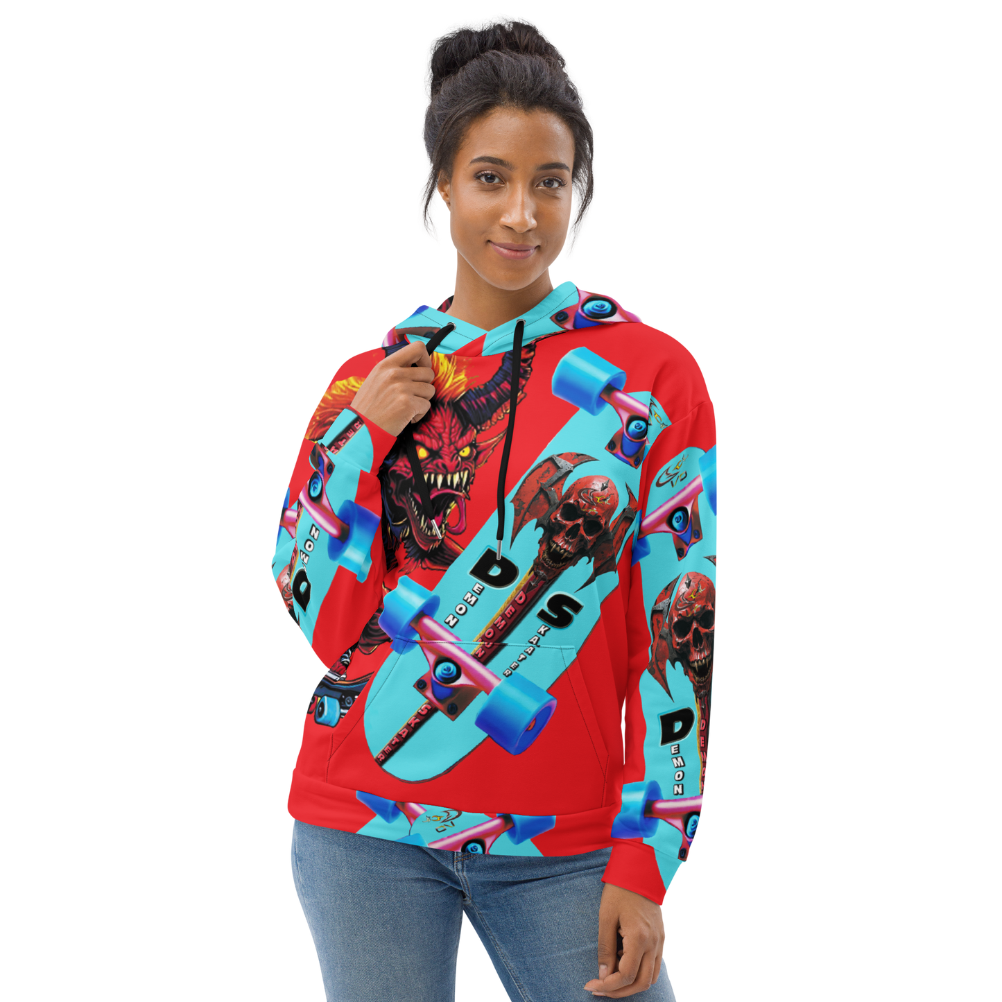 GCR I/O DEMON SKATER RED HOODIE