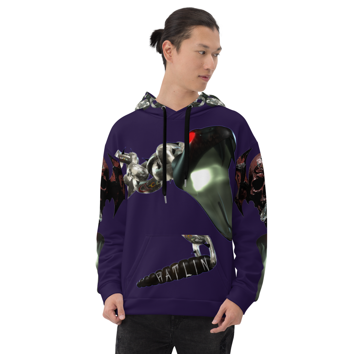 GCR I/O RATLIN CHAINS PURPLE HEART HOODIE