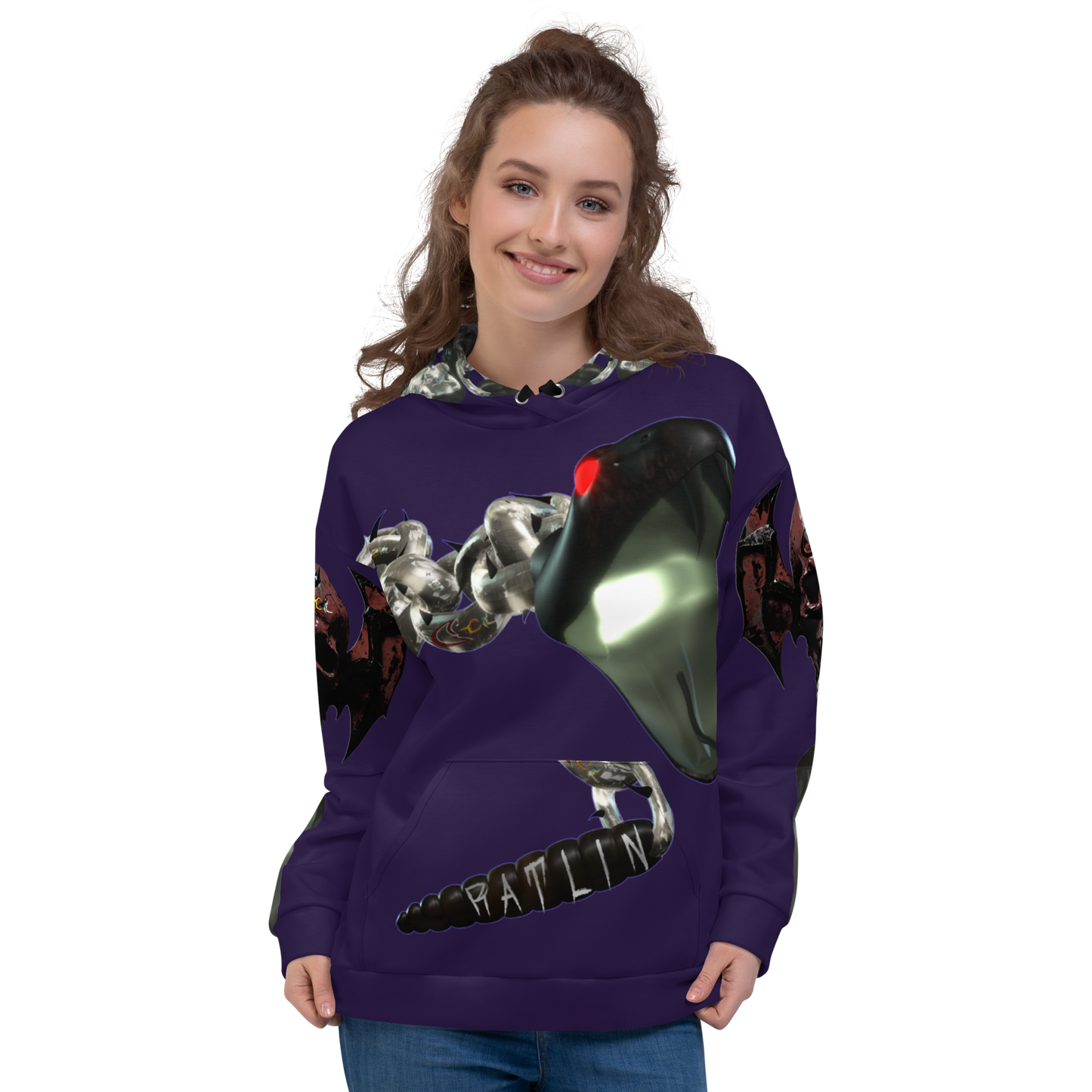 GCR I/O RATLIN CHAINS PURPLE HEART HOODIE