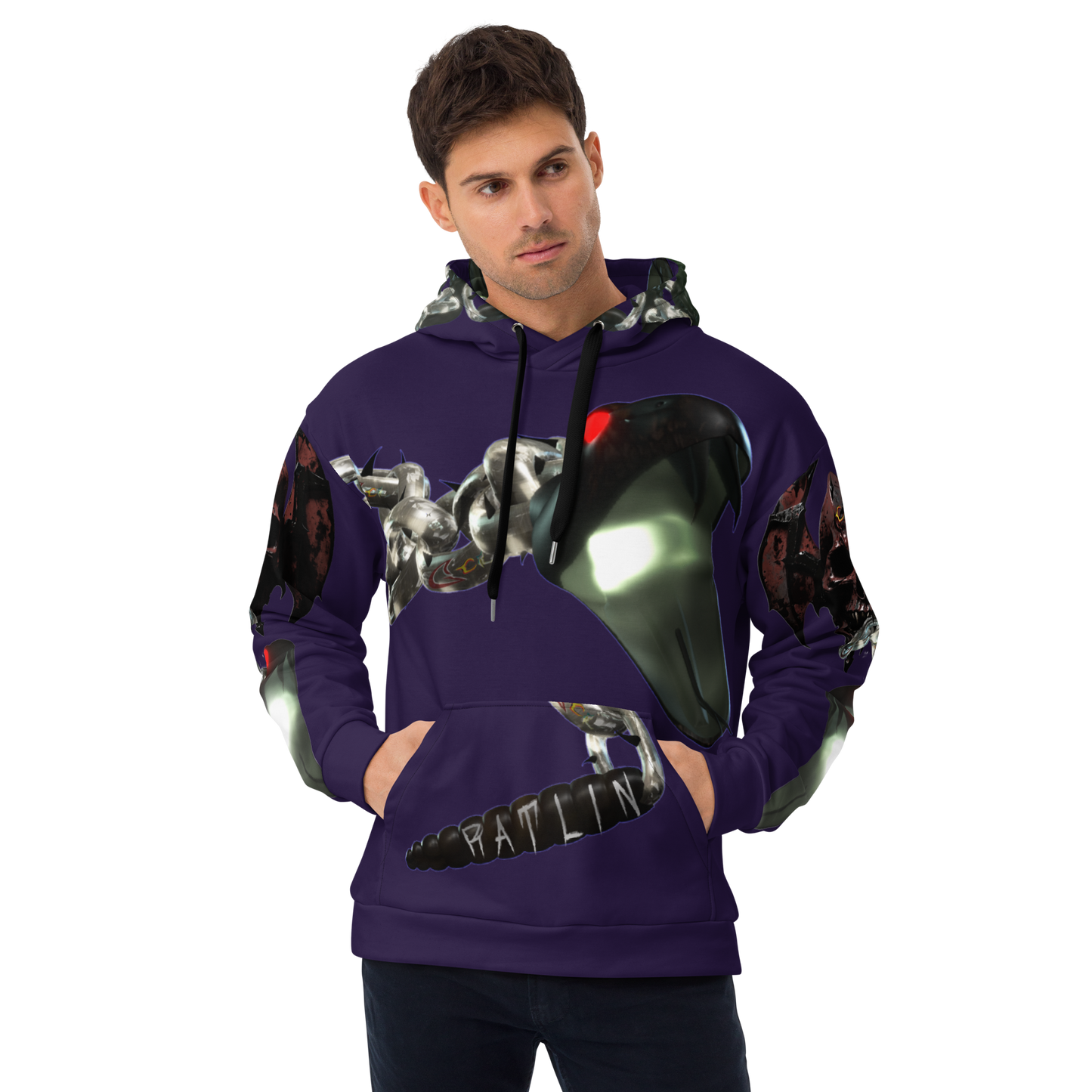 GCR I/O RATLIN CHAINS PURPLE HEART HOODIE