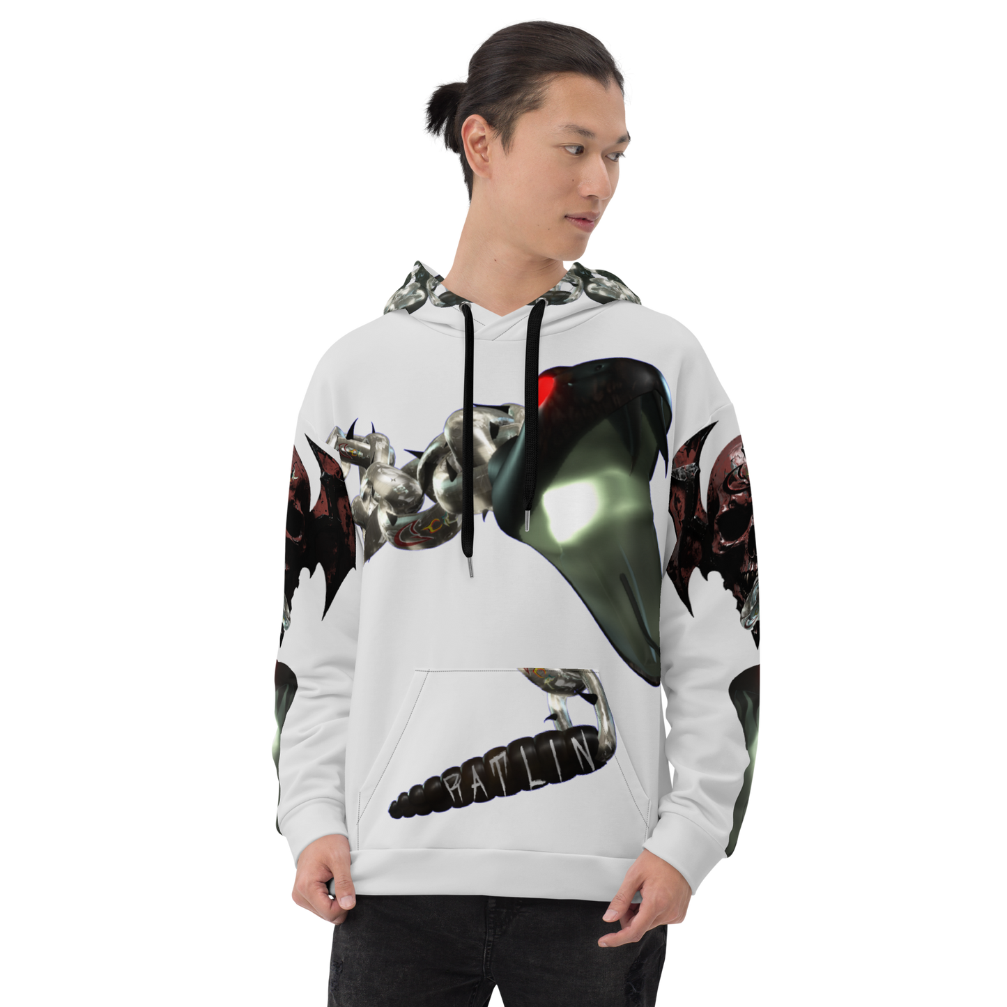 GCR - RATLIN CHAINS WHITE CHROME HOODIE