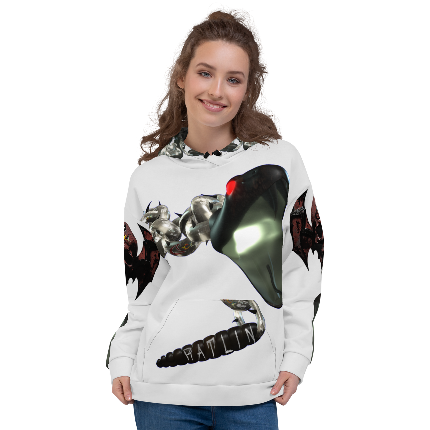 GCR - RATLIN CHAINS WHITE CHROME HOODIE