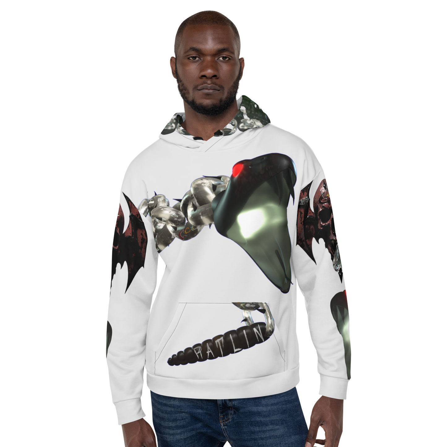 GCR - RATLIN CHAINS WHITE CHROME HOODIE