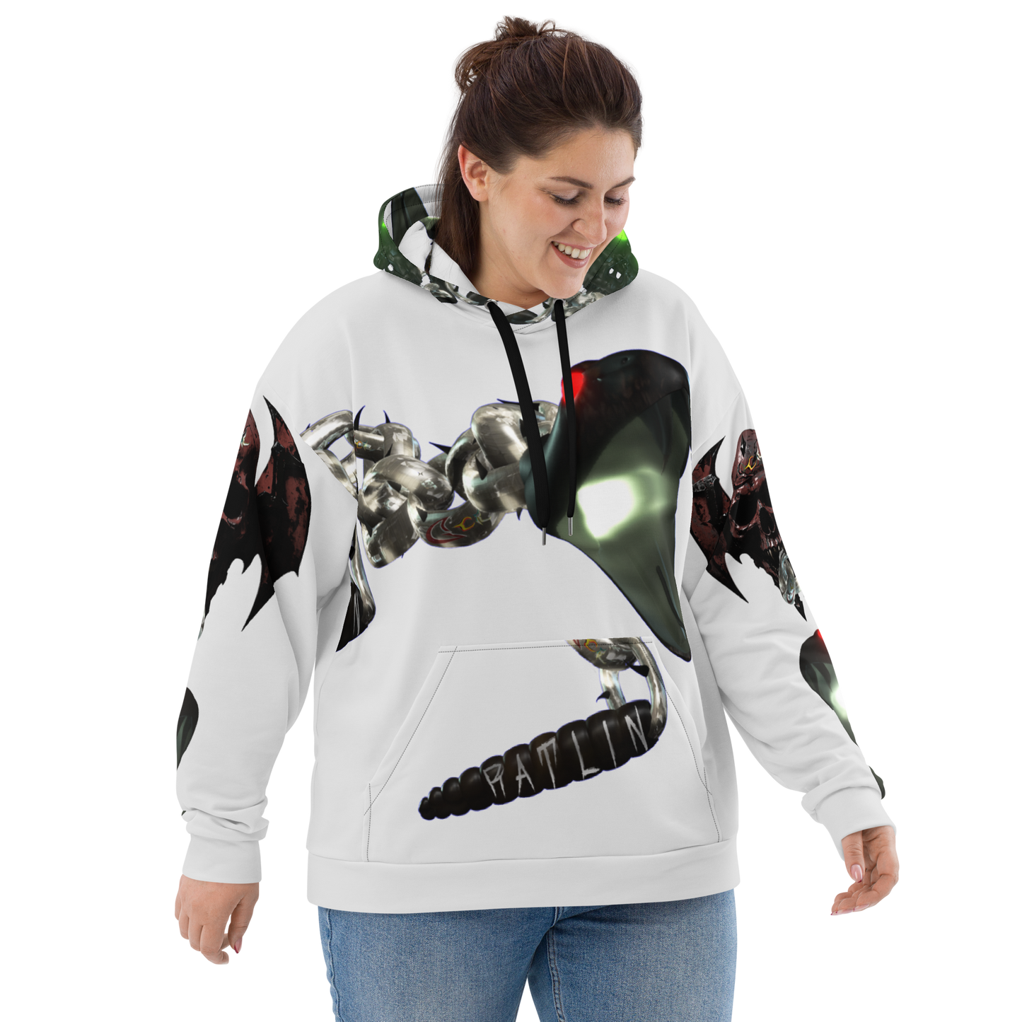 GCR - RATLIN CHAINS WHITE CHROME HOODIE