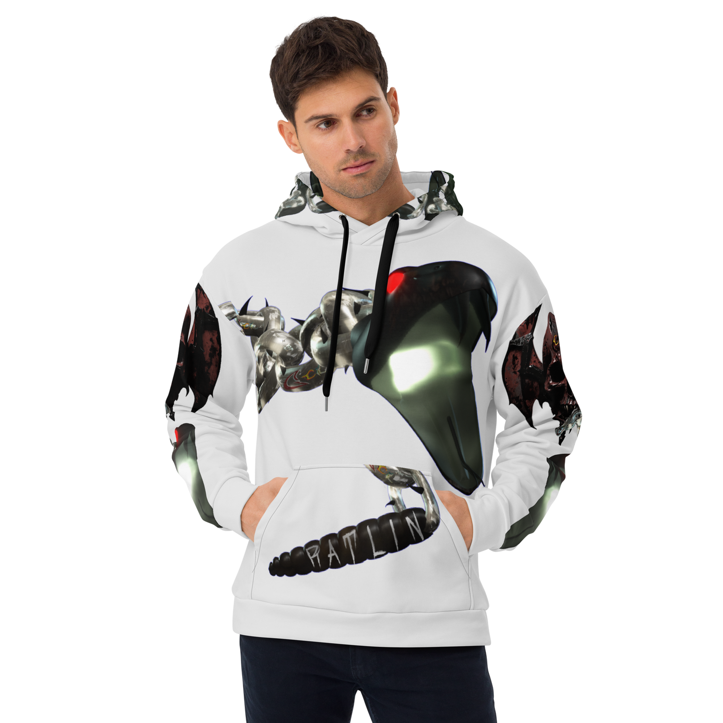 GCR - RATLIN CHAINS WHITE CHROME HOODIE