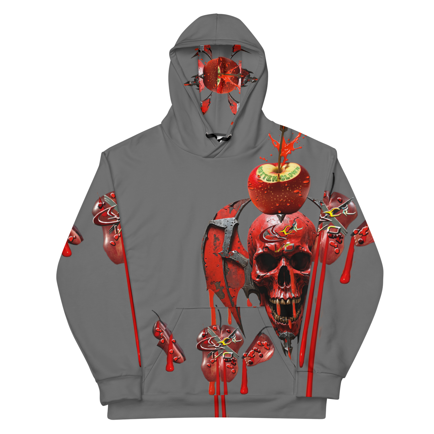 GCR - ROTTEN CLOWN GREY HOODIE