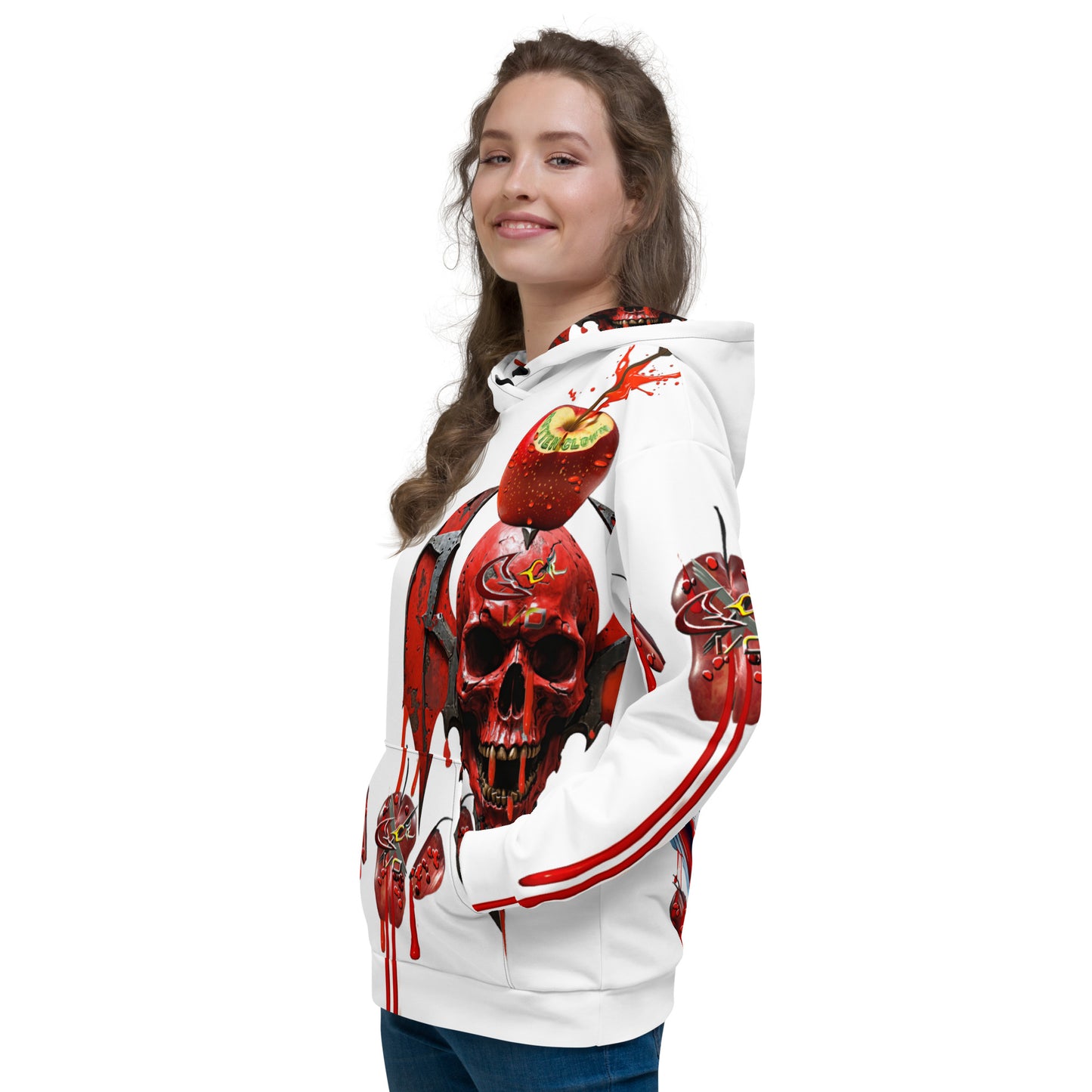 GCR I/O ROTTEN CLOWN WHITE HOODIE