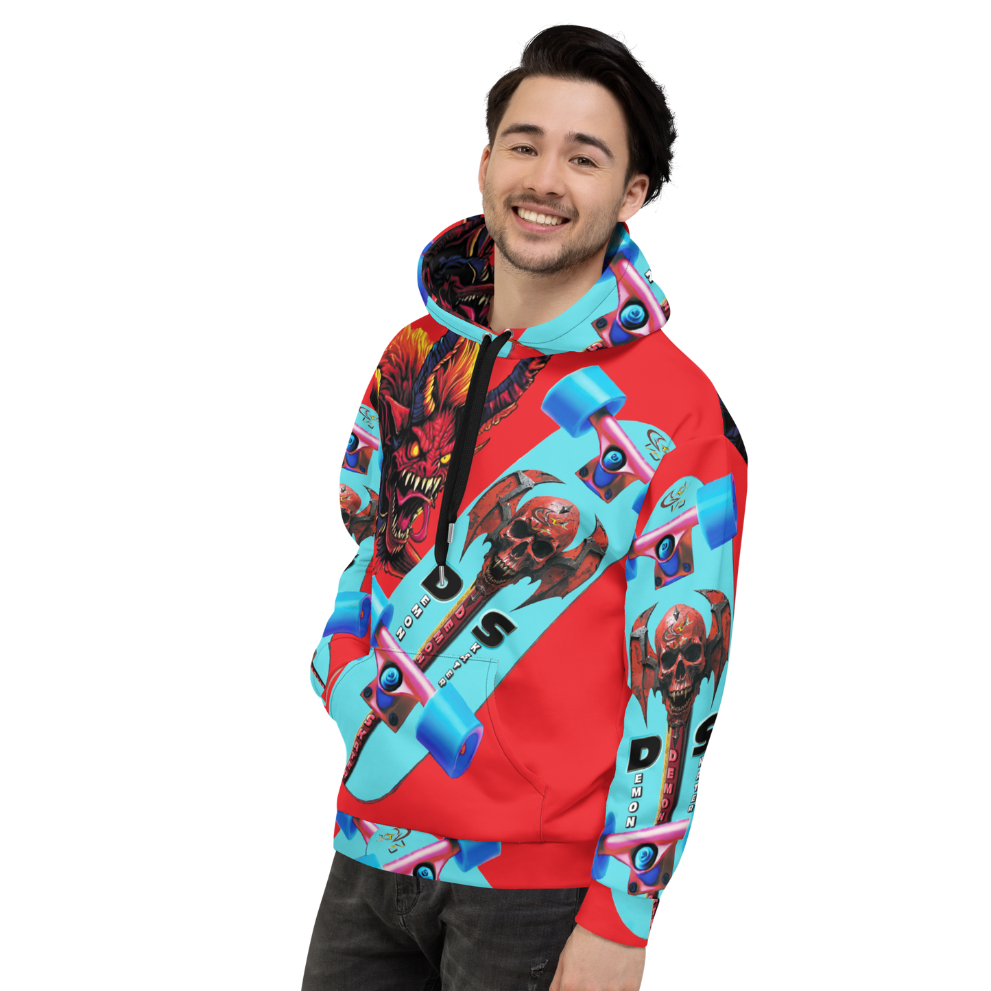 GCR I/O DEMON SKATER RED HOODIE