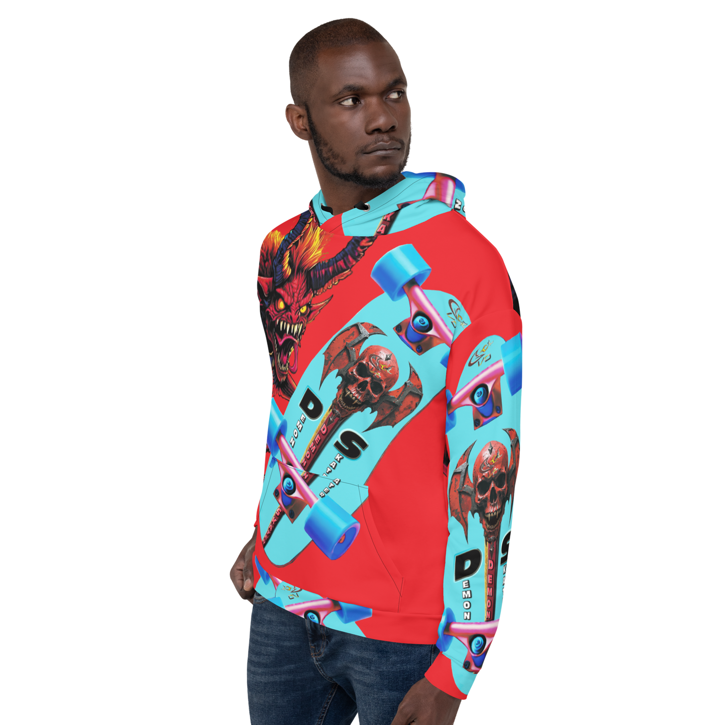 GCR I/O DEMON SKATER RED HOODIE