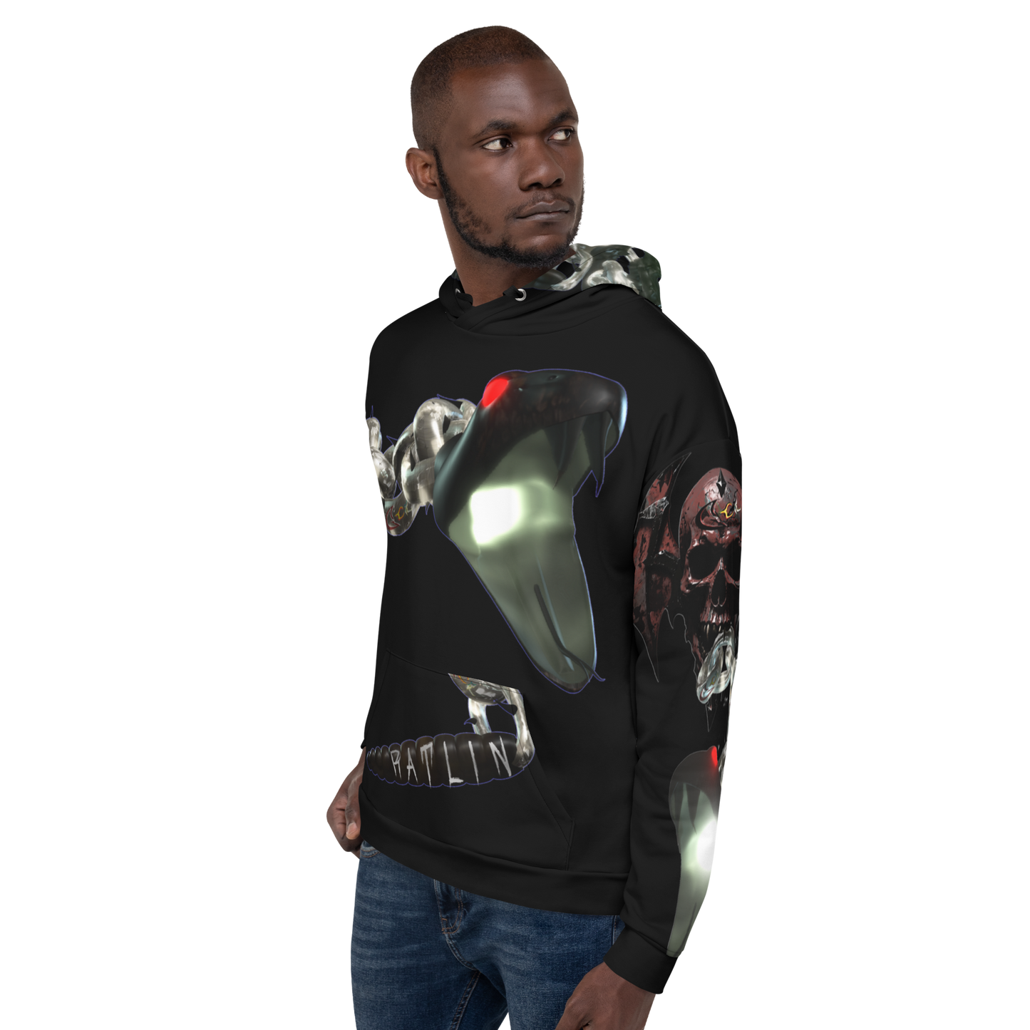 GCR I/O RATLIN CHAINS BLACK HOODIE