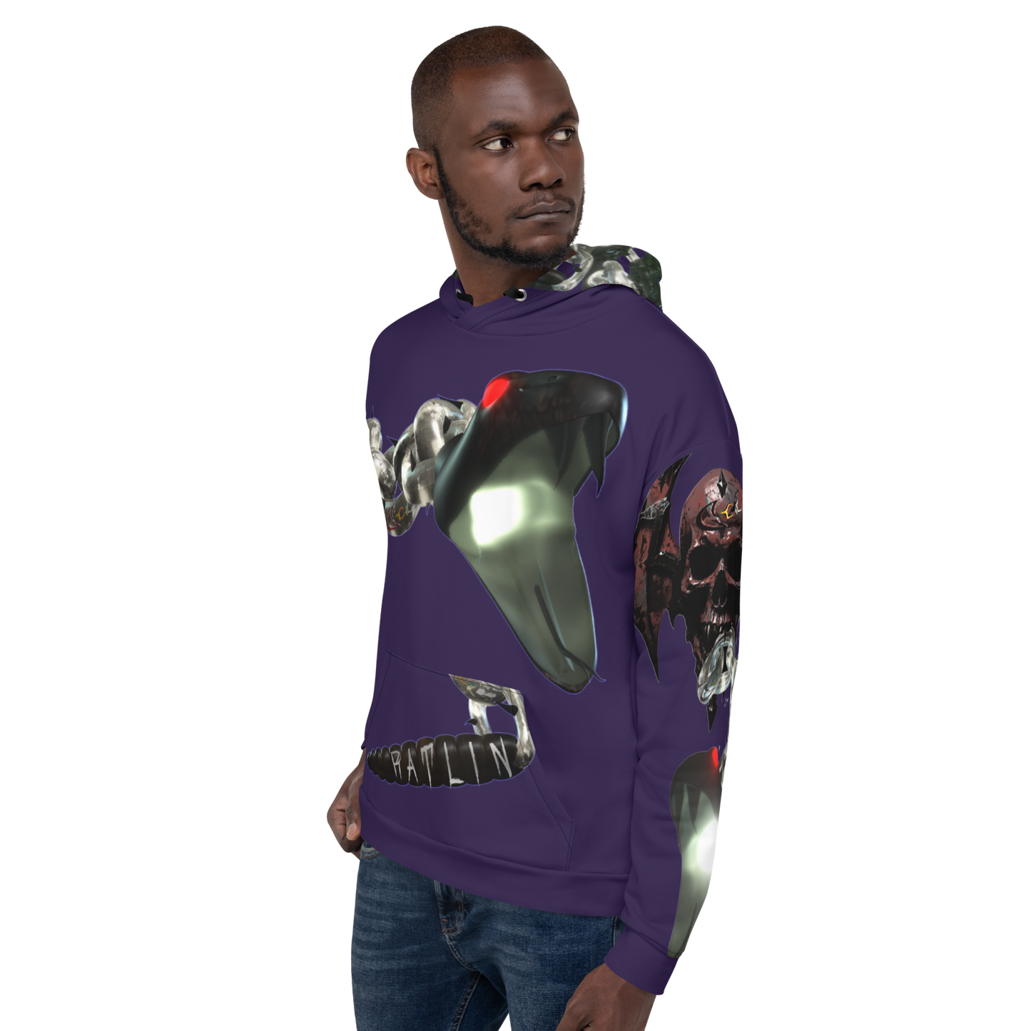 GCR I/O RATLIN CHAINS PURPLE HEART HOODIE