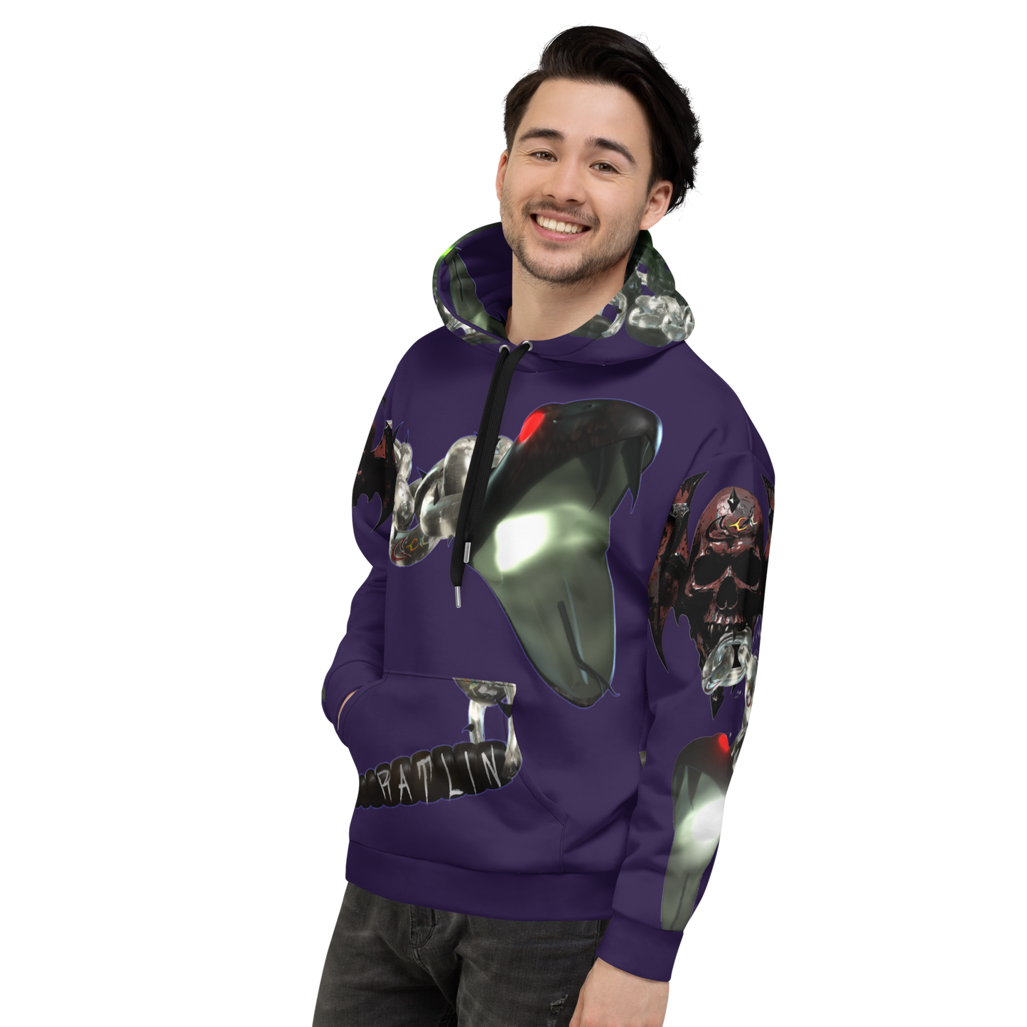 GCR I/O RATLIN CHAINS PURPLE HEART HOODIE