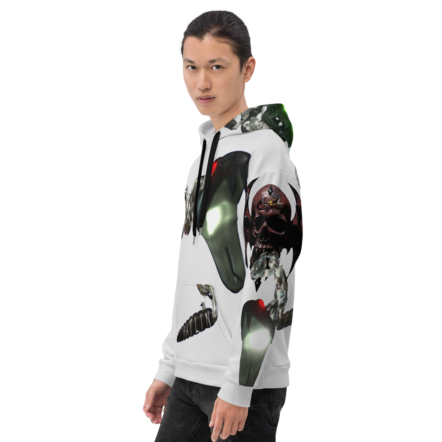 GCR - RATLIN CHAINS WHITE CHROME HOODIE