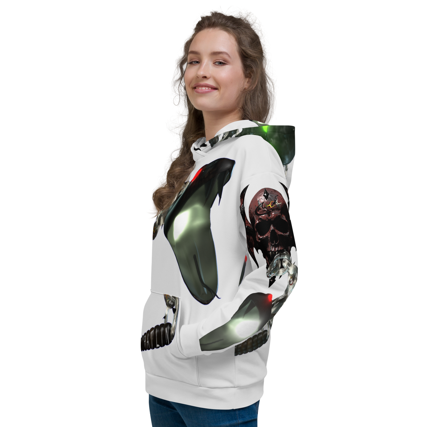 GCR - RATLIN CHAINS WHITE CHROME HOODIE
