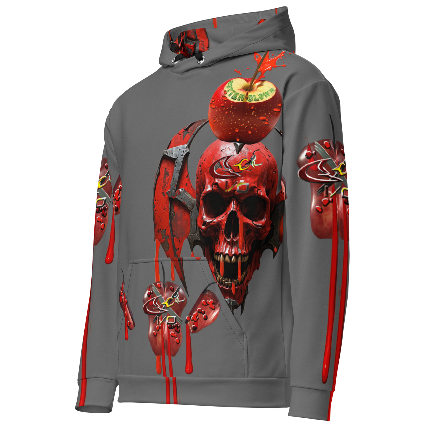 GCR - ROTTEN CLOWN GREY HOODIE