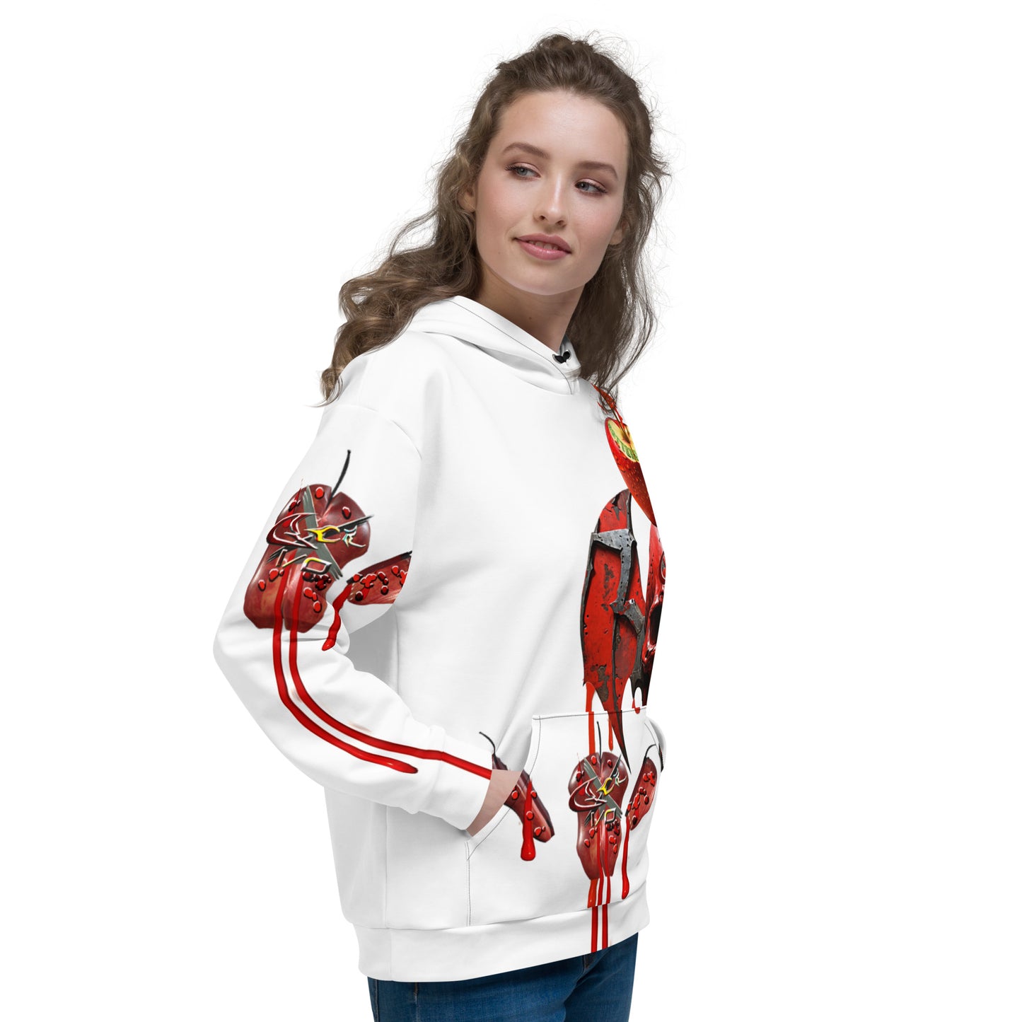 GCR I/O ROTTEN CLOWN WHITE HOODIE